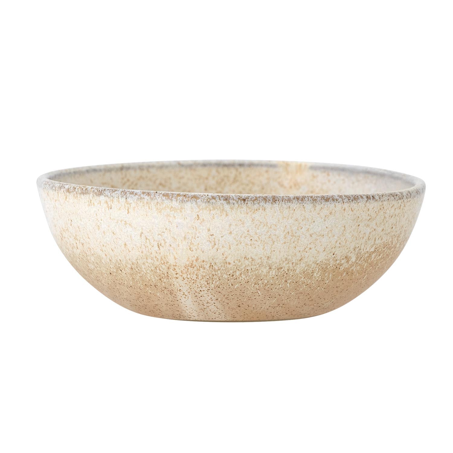 Die Paula Schale von Bloomingville aus natürlichem Steingut ist elegant, vielseitig und perfekt für moderne Tischarrangements.