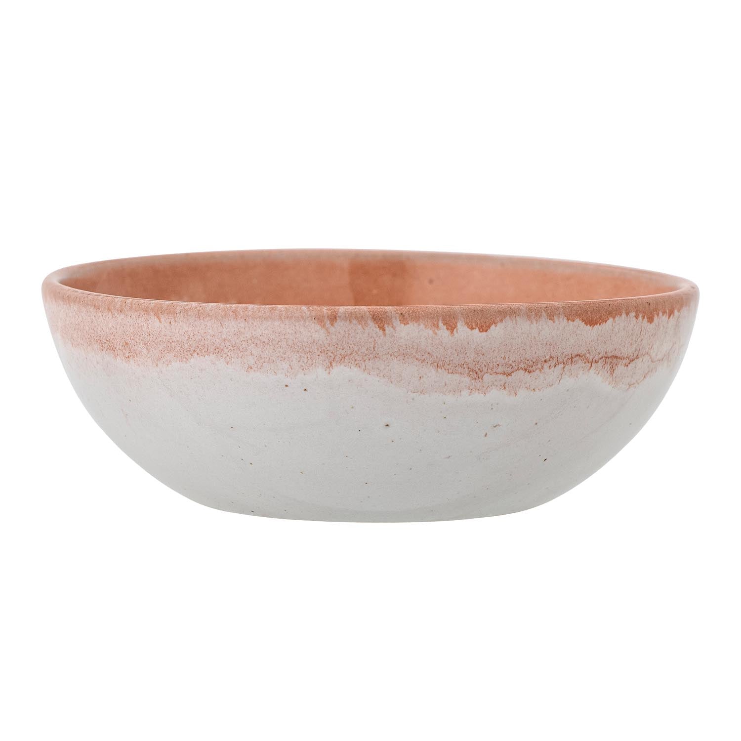 Die orangefarbene Paula Schale von Bloomingville aus Steingut besticht durch ihr modernes Design und ihre vielseitige Funktionalität.