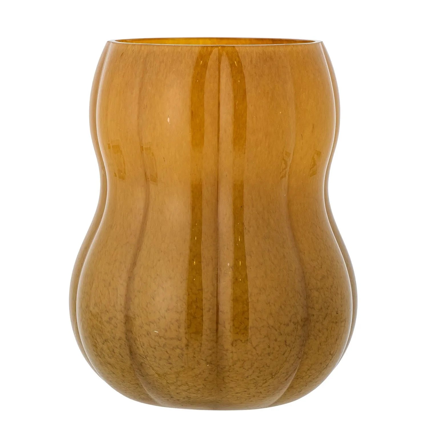 Die Pumpkin Vase aus Glas von Creative Collection: Eleganz in warmen Gelbtönen, inspiriert von der Natur, für stilvolle Dekoration.