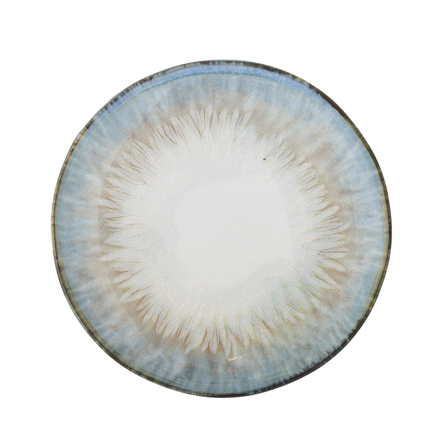 Der Calen Teller von Bloomingville aus blauem Steingut überzeugt mit stilvollem Design und vielseitiger Einsatzmöglichkeit.