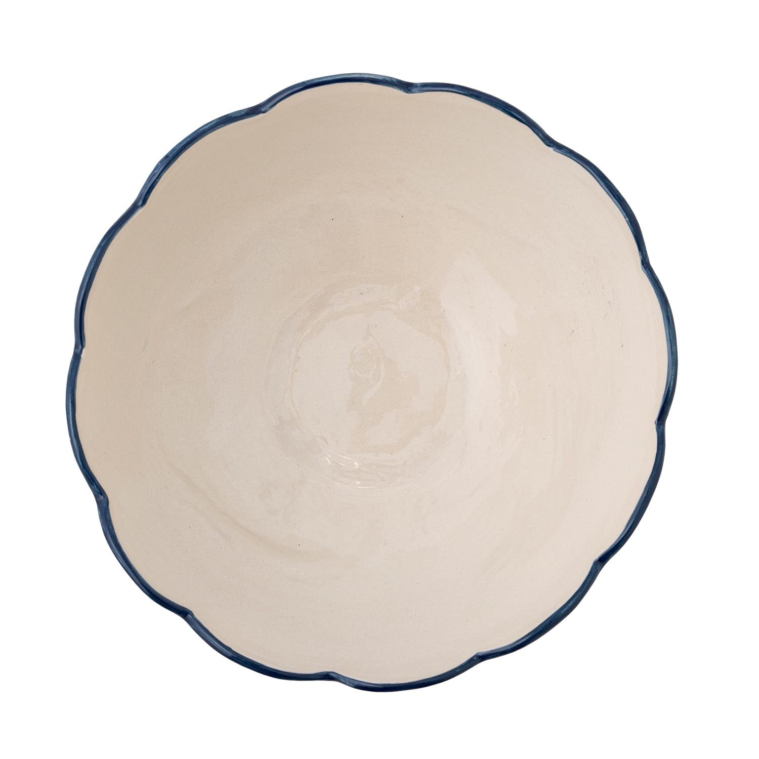 Die Caliam Schale von Bloomingville aus Steingut in Blau besticht durch ihr stilvolles Design und ihre vielseitige Verwendbarkeit.