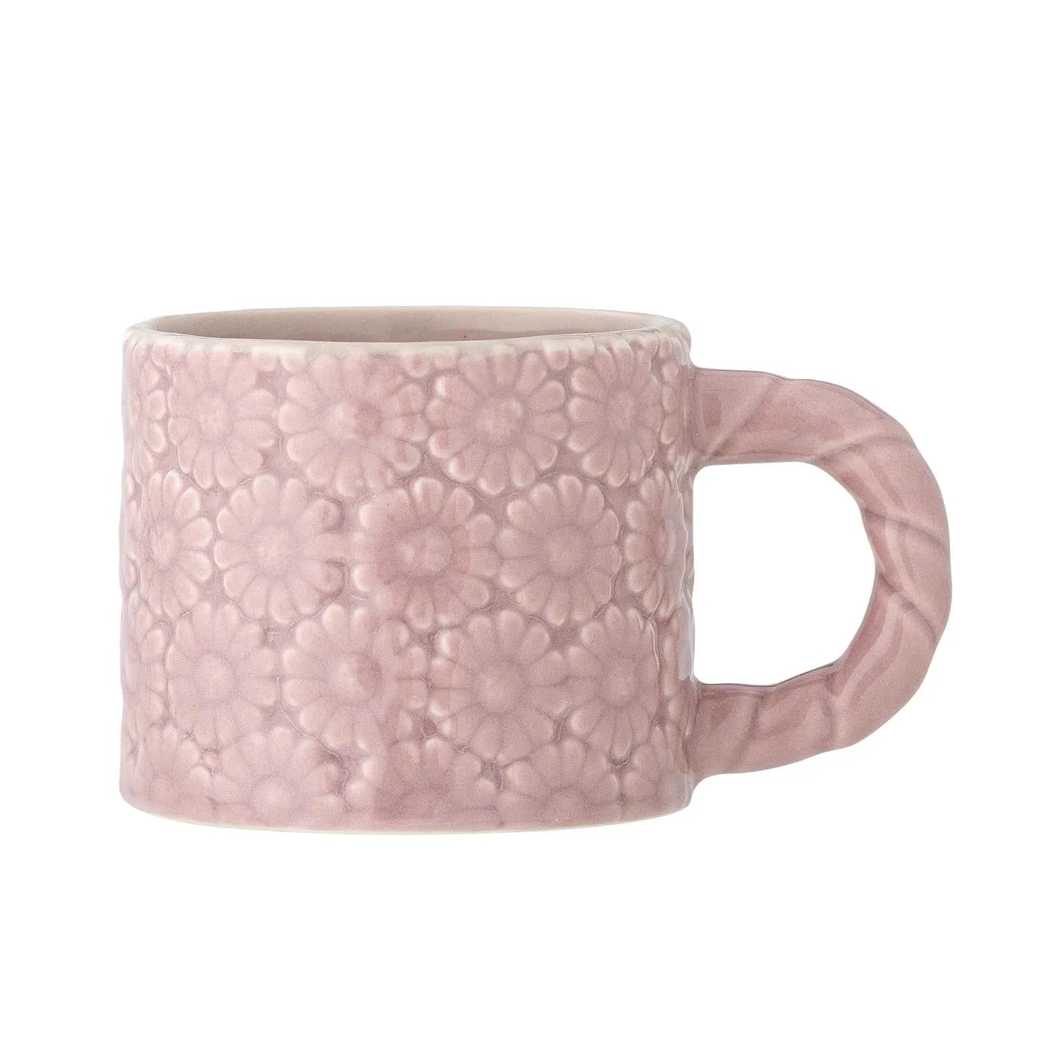 Benji Tasse, Rose: Steingut, robust, langlebig, Gänseblümchenmuster, ideal für Kinder, pflegeleicht, perfektes Geschenk.