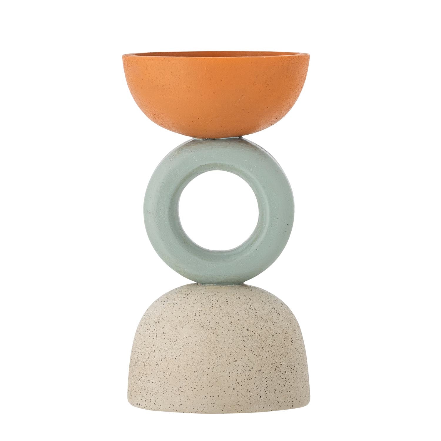 Loretta Teelichthalter, Orange, Polyresin in Orange präsentiert im Onlineshop von KAQTU Design AG. Teelichthalter ist von Bloomingville