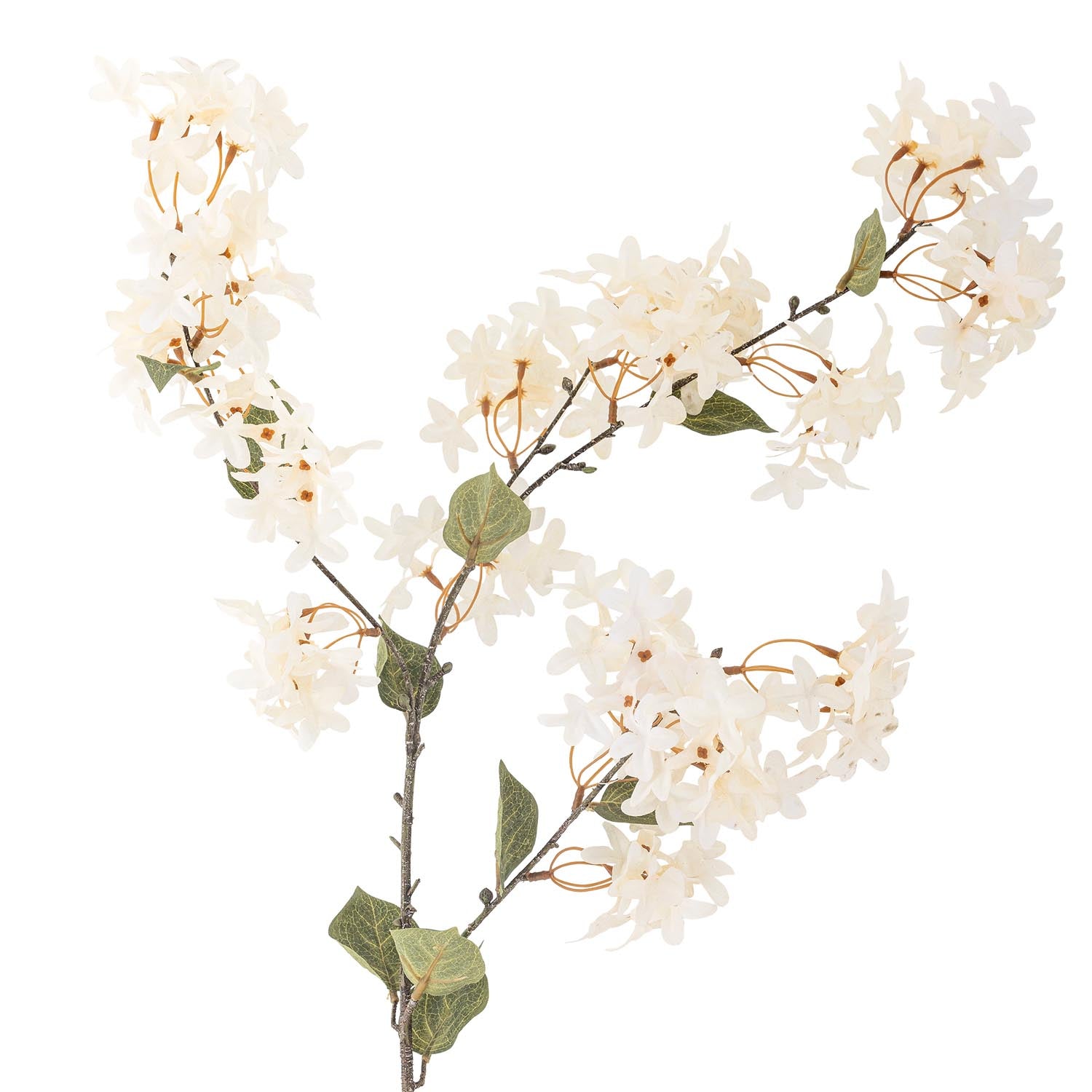 Eleganter künstlicher Myrtle Zweig in Weiß von Bloomingville, ideal für stilvolle Dekorationen und florale Akzente.