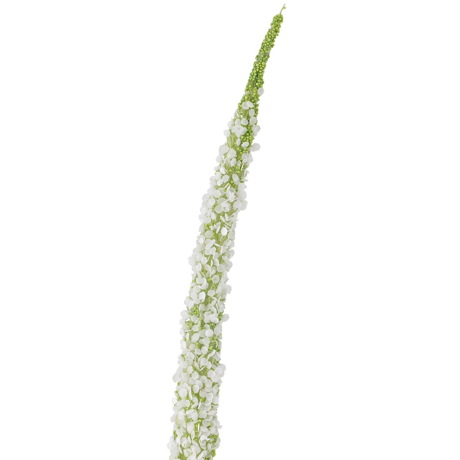 Eleganter künstlicher Foxtail-Stiel in Weiß von Bloomingville, ideal für stilvolle Dekorationen und langlebige Arrangements.
