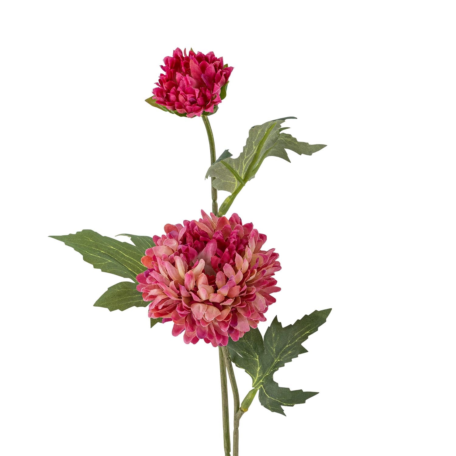 Künstlicher Chrysanthemen-Stiel in Pink von Bloomingville, ideal für stilvolle Dekorationen und langlebige Blumenarrangements.