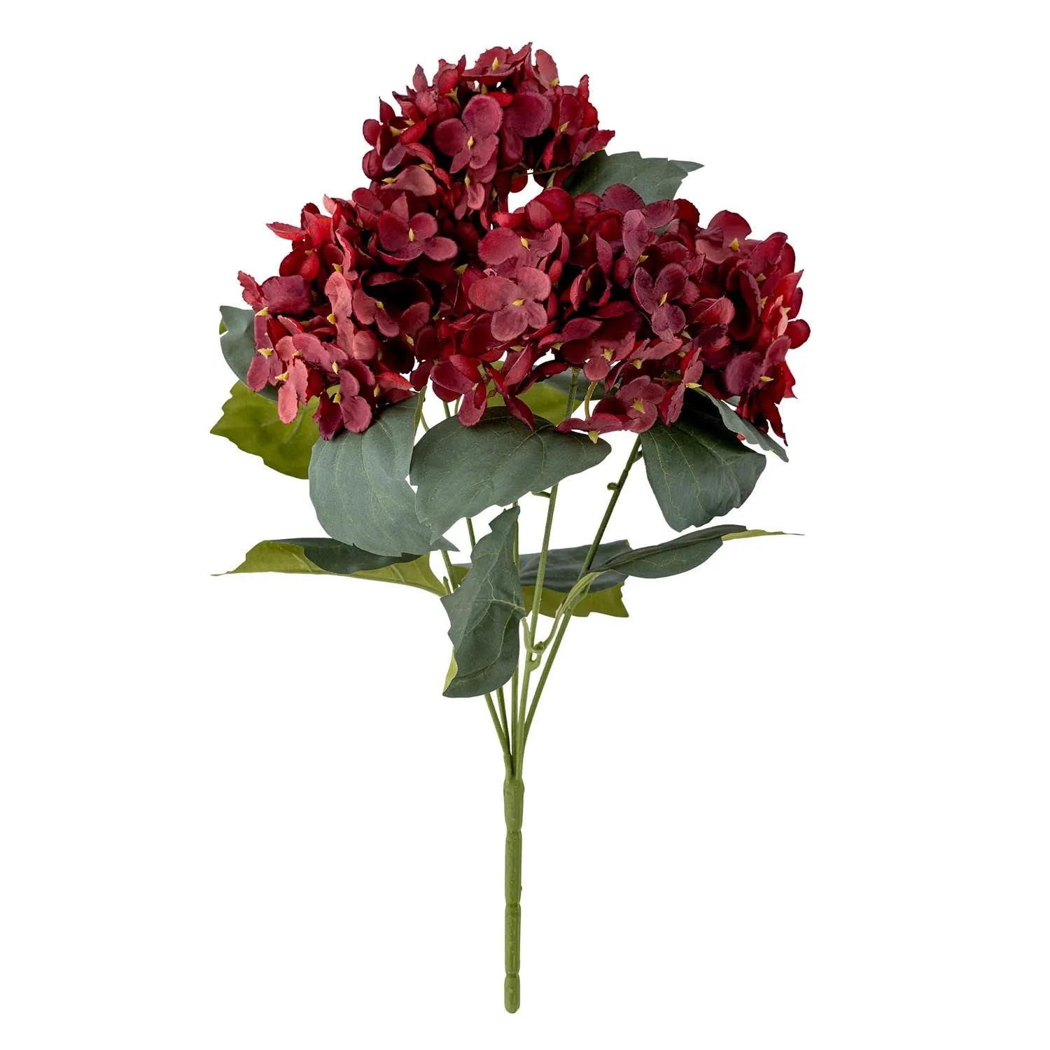 Künstliche Hydrangea, Rot: Elegante, pflegeleichte Deko aus langlebigen Materialien. Perfekt für stilvolle, nachhaltige Raumgestaltung.