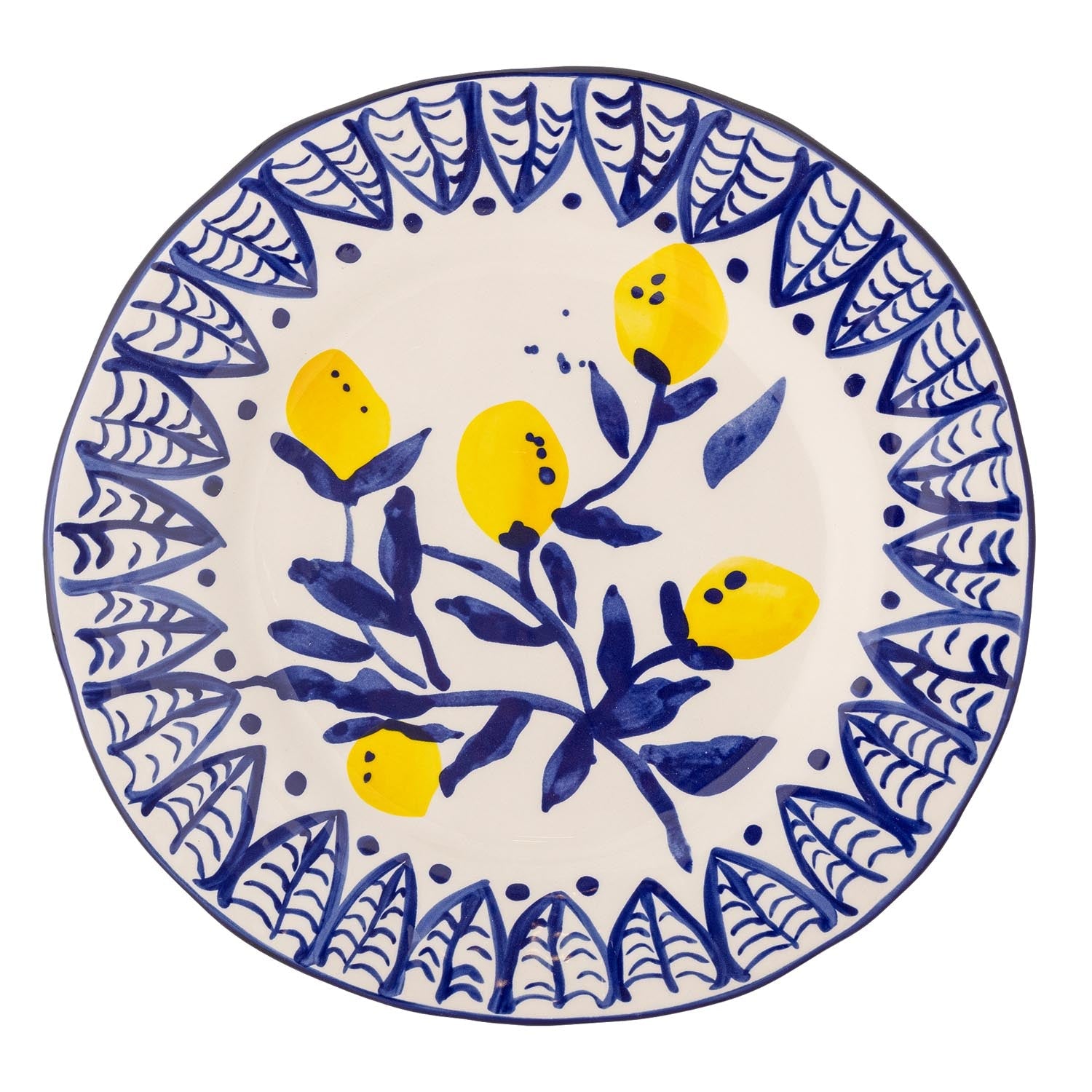 Der Maxima Teller in Blau aus Steingut von Creative Collection überzeugt mit modernem Design für geschmackvolle Tischdekorationen.