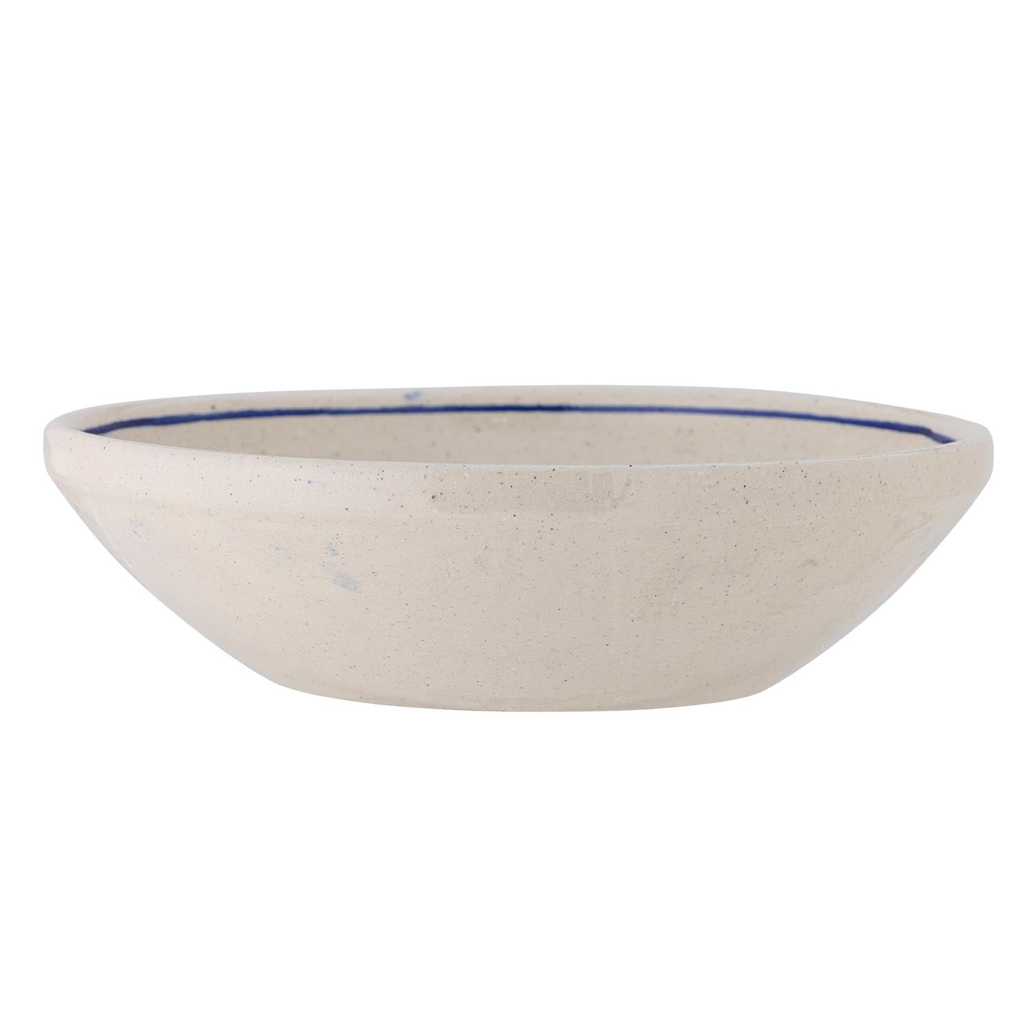 Die Aleni Schale von Creative Collection, aus blauer Terrakotta, vereint modernes Design mit stilvoller Eleganz.