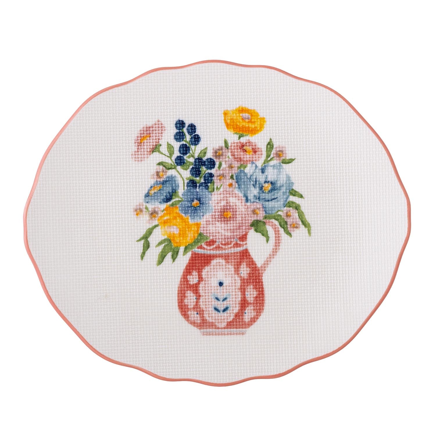 Die Dorothy Tasse von Bloomingville aus Steingut besticht durch ihr charmantes Rosenmotiv – perfekt für gemütliche Teestunden.