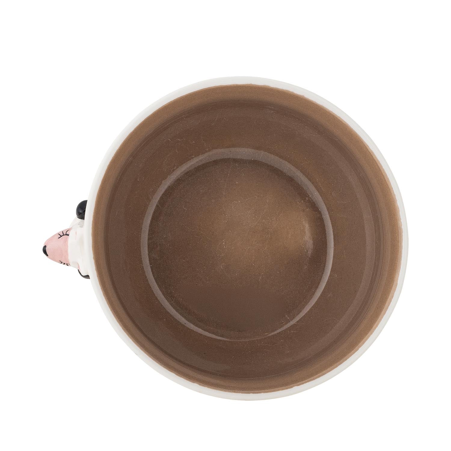 Die Dolly Schale von Bloomingville Mini, gefertigt aus braunem Steingut, ist perfekt für Kinder und den täglichen Einsatz geeignet.