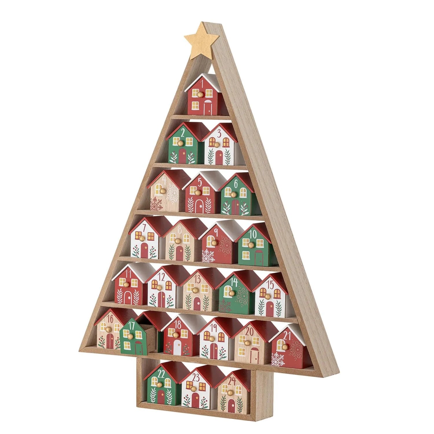 Stilvoller Calvin Kalender aus rotem MDF von Bloomingville, perfekt für moderne Organisation und als dekoratives Highlight in jedem Raum.