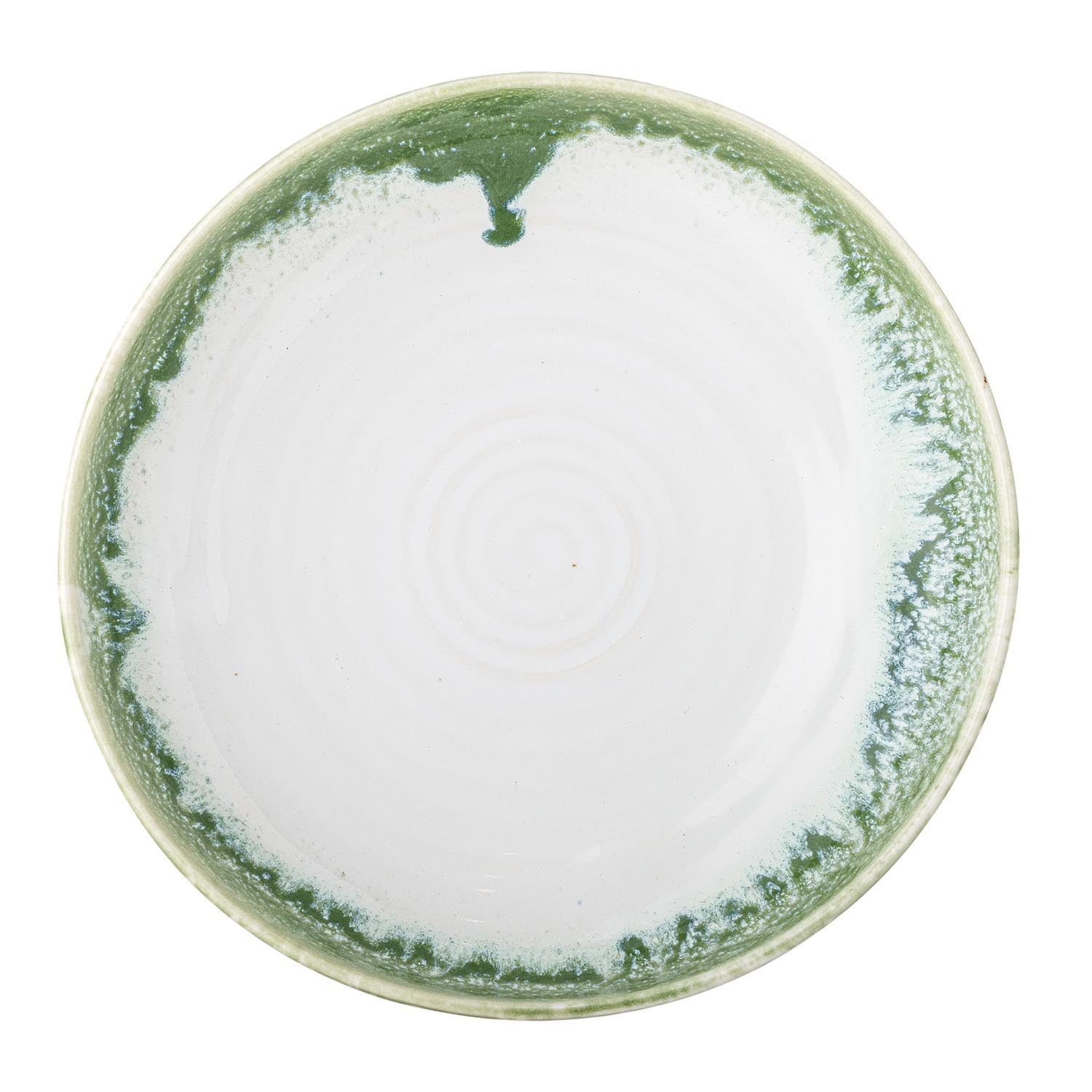 Grüne Steingut-Servierplatte von Creative Collection, perfekt für stilvolles Servieren und als dekoratives Element auf dem Tisch.