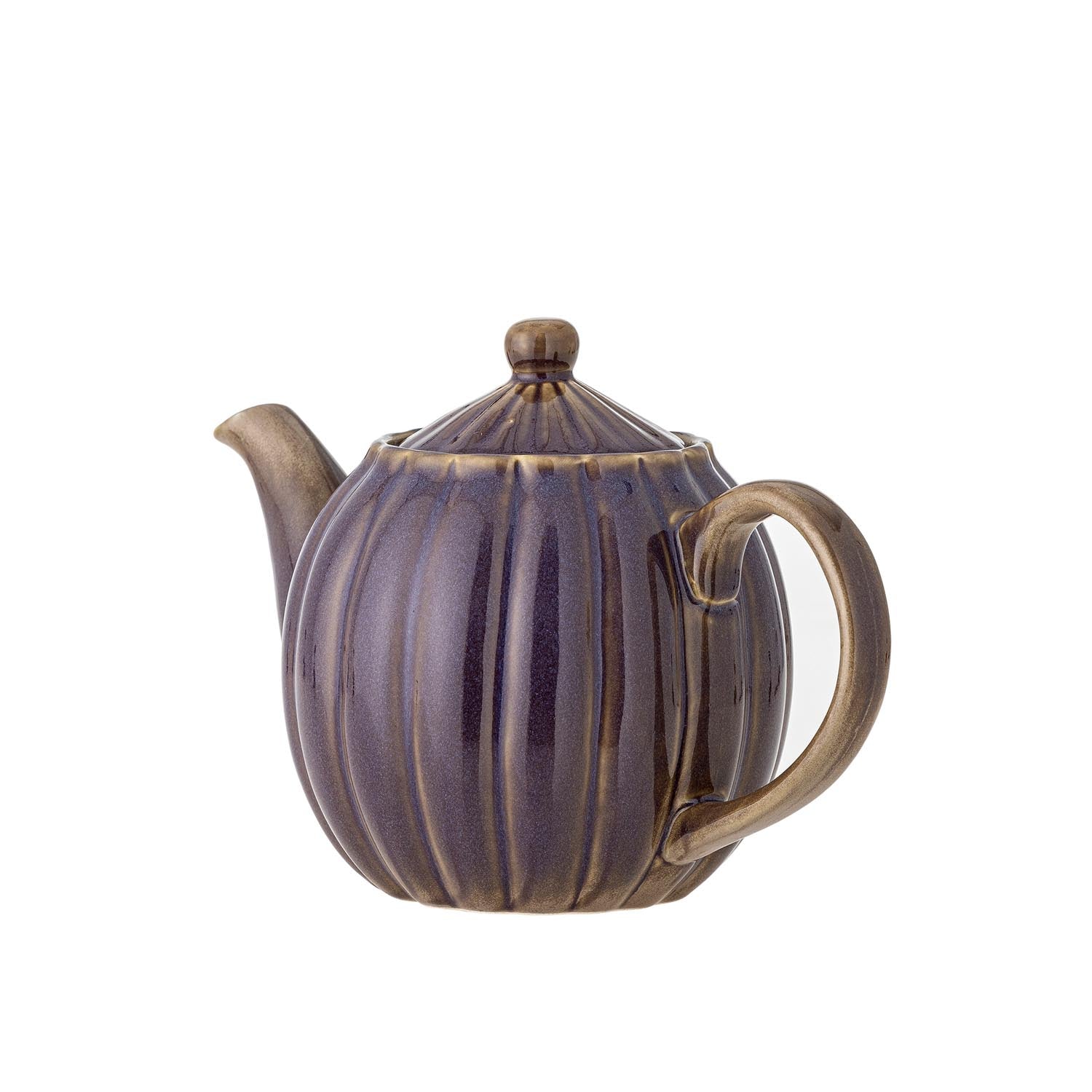 Die Latina Teekanne von Bloomingville in Violett aus Steingut vereint modernes Design mit Funktionalität für genussvolle Teemomente.