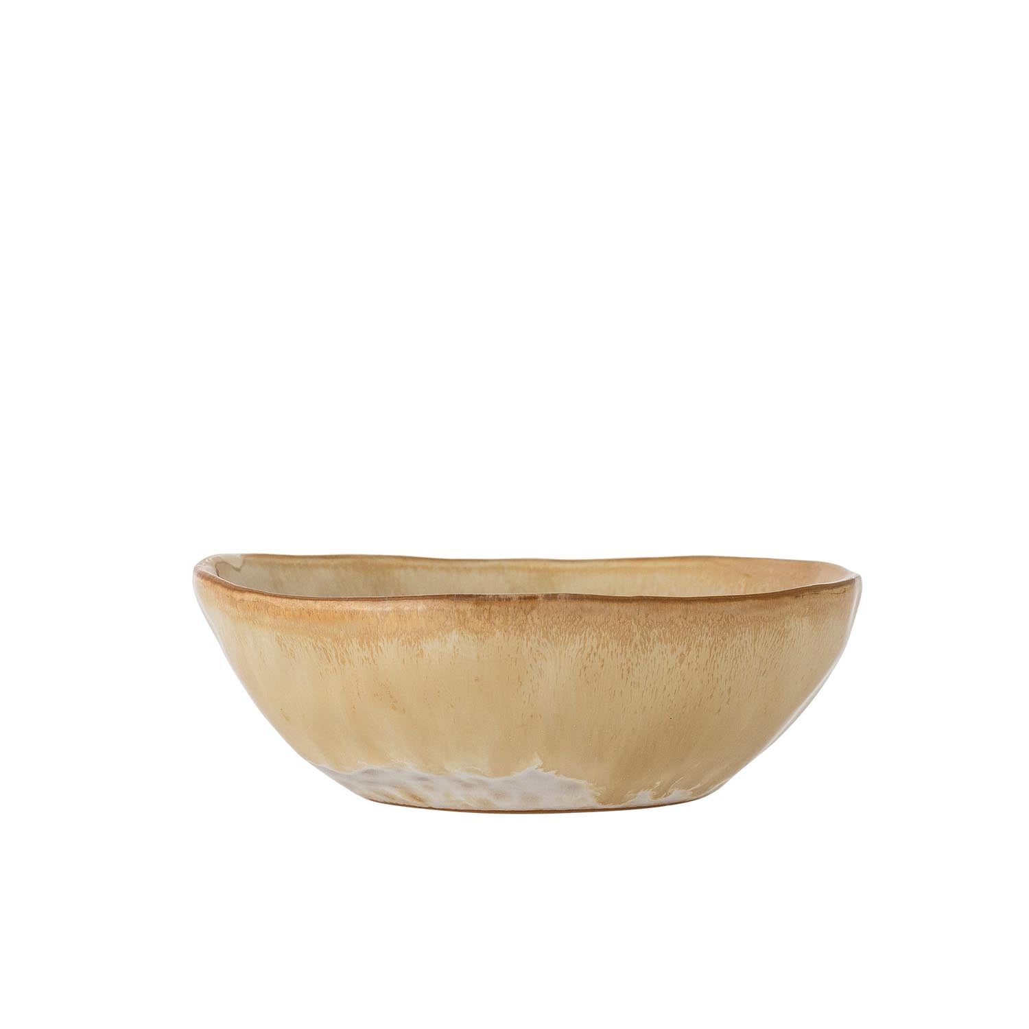 Die Nara Schale aus Steingut besticht durch ihr natürliches Design und ist ein elegantes, funktionales Wohnaccessoire.