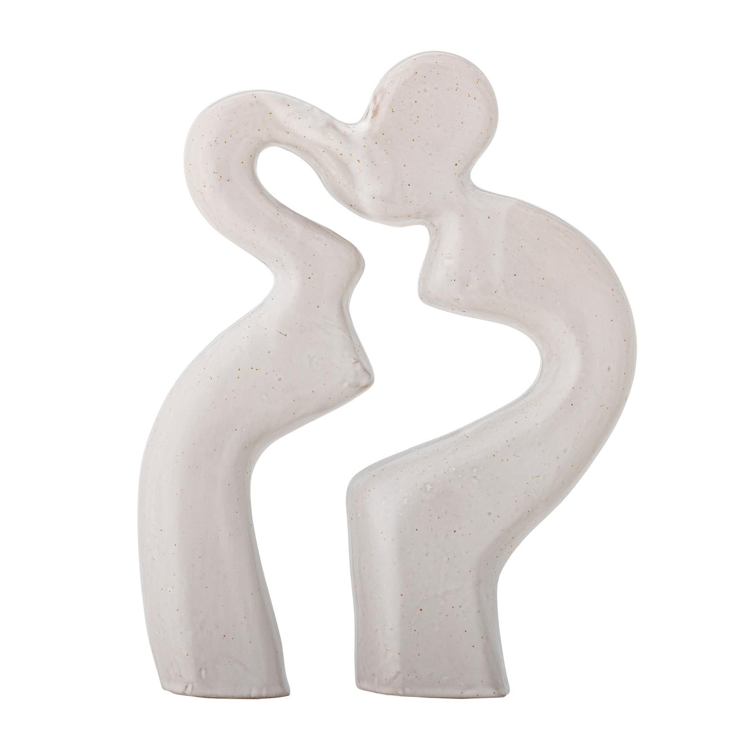 Sainab Deko von Bloomingville: Elegantes Steingut in Weiss, organische Form, zeitlose Kunst für jeden Raum.