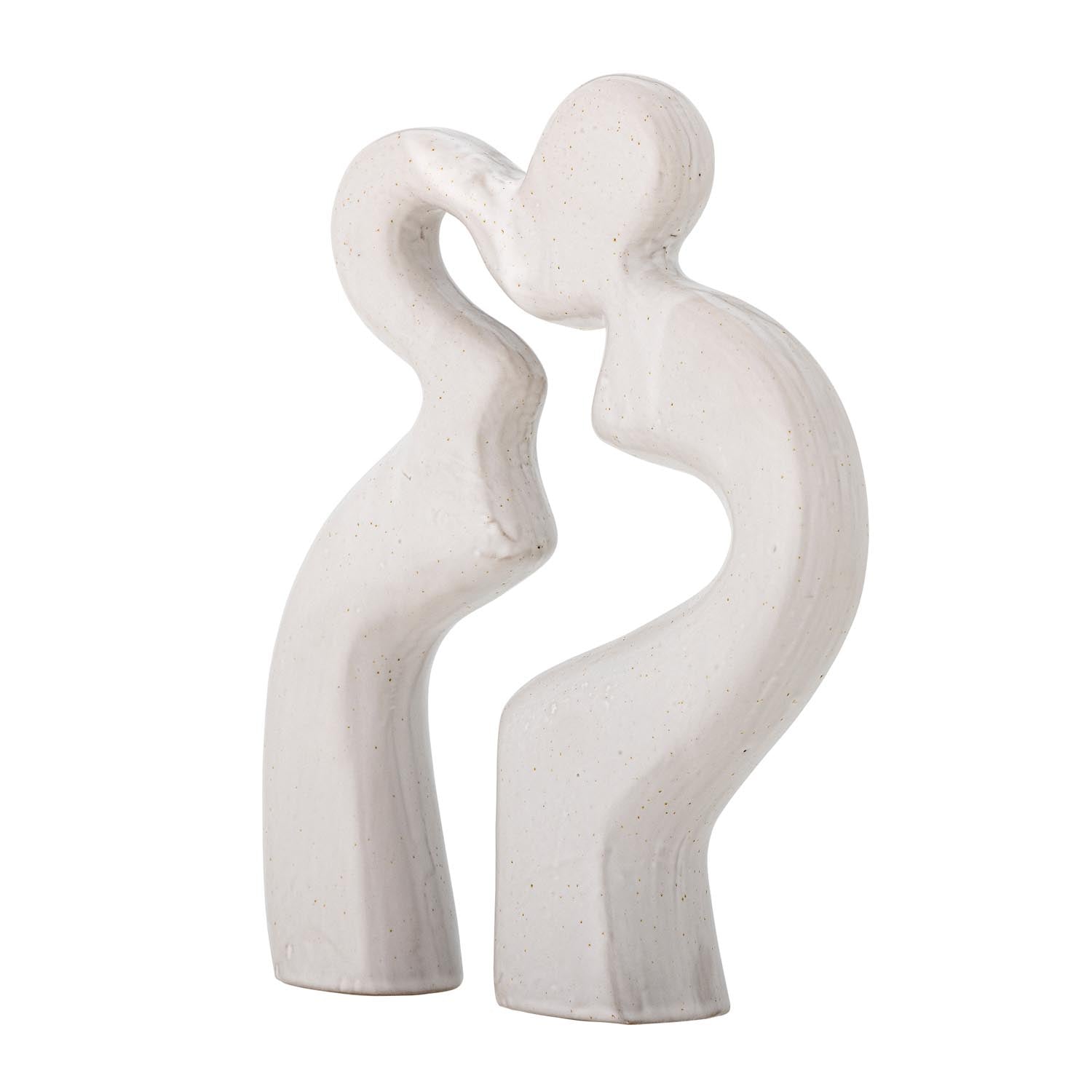 Elegante weisse Steingut-Deko von Bloomingville, Sainab, ideal für stilvolle Wohnraumgestaltung und modernes Ambiente.