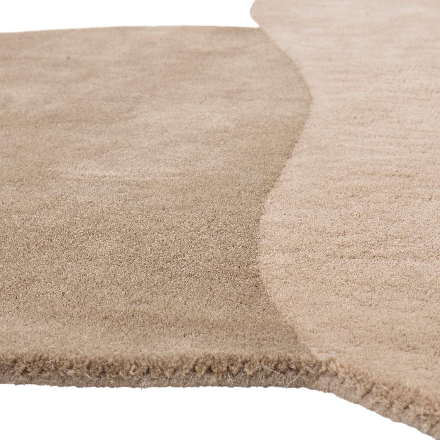 Eleganter Denton Teppich aus brauner Wolle von Bloomingville, perfekt für ein gemütliches und stilvolles Zuhause.