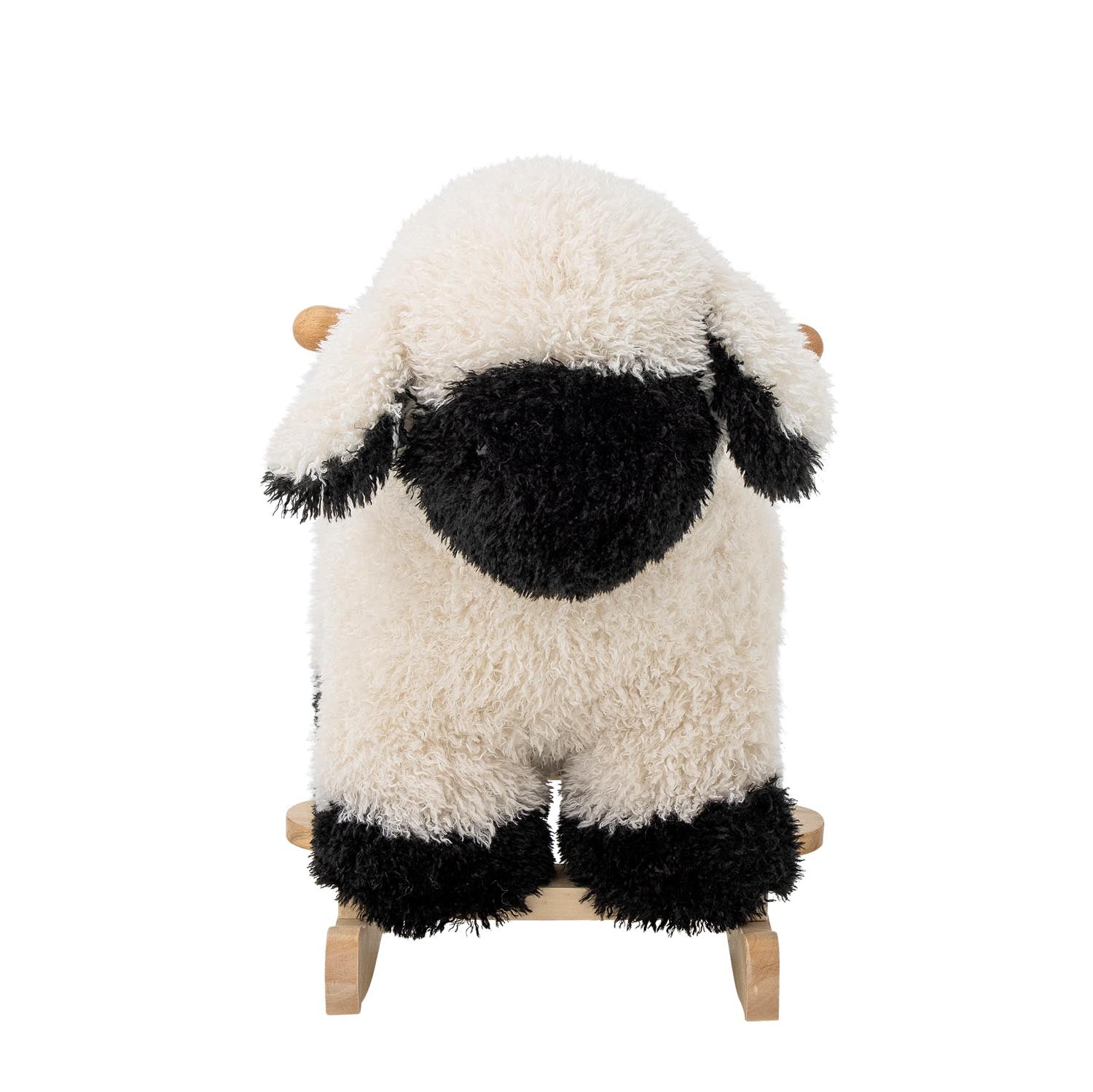 Das Dolly Schaukelspielzeug von Bloomingville Mini ist ein süßes, weißes Schaf aus Polyester, ideal für Kinder zum Schaukeln.