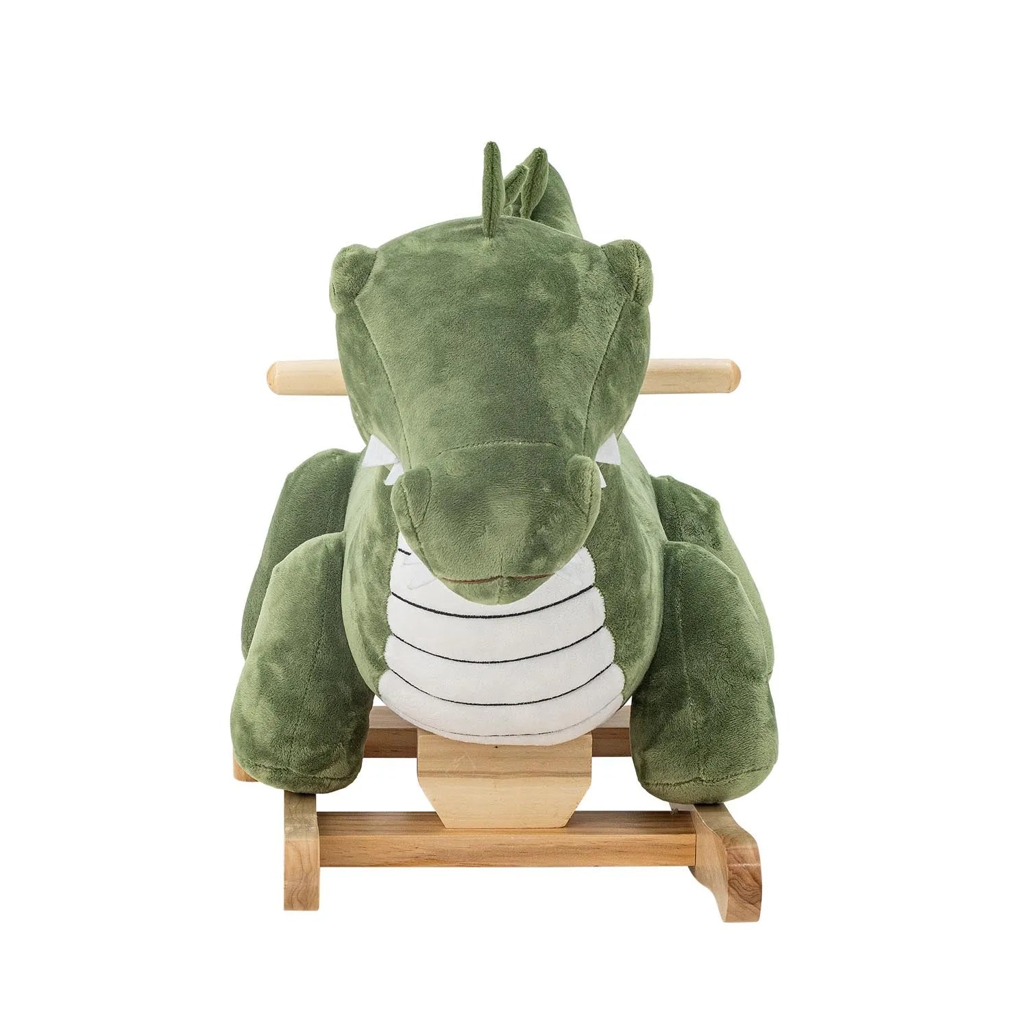 Das Arnie Rocking Toy, ein grünes Krokodil aus Polyester, vereint Spielspaß und stilvolles Design für unvergessliche Kindermomente.