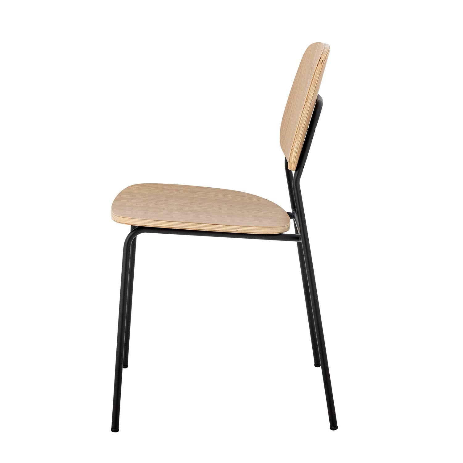 Eleganter Monza Esszimmerstuhl aus natürlichem Sperrholz von Bloomingville, ideal für stilvolle und moderne Esszimmer.