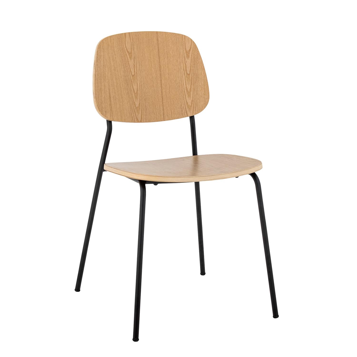 Moderner Monza Esszimmerstuhl aus hochwertigem Sperrholz in Natur von Bloomingville, perfekt für ein elegantes Esszimmer.