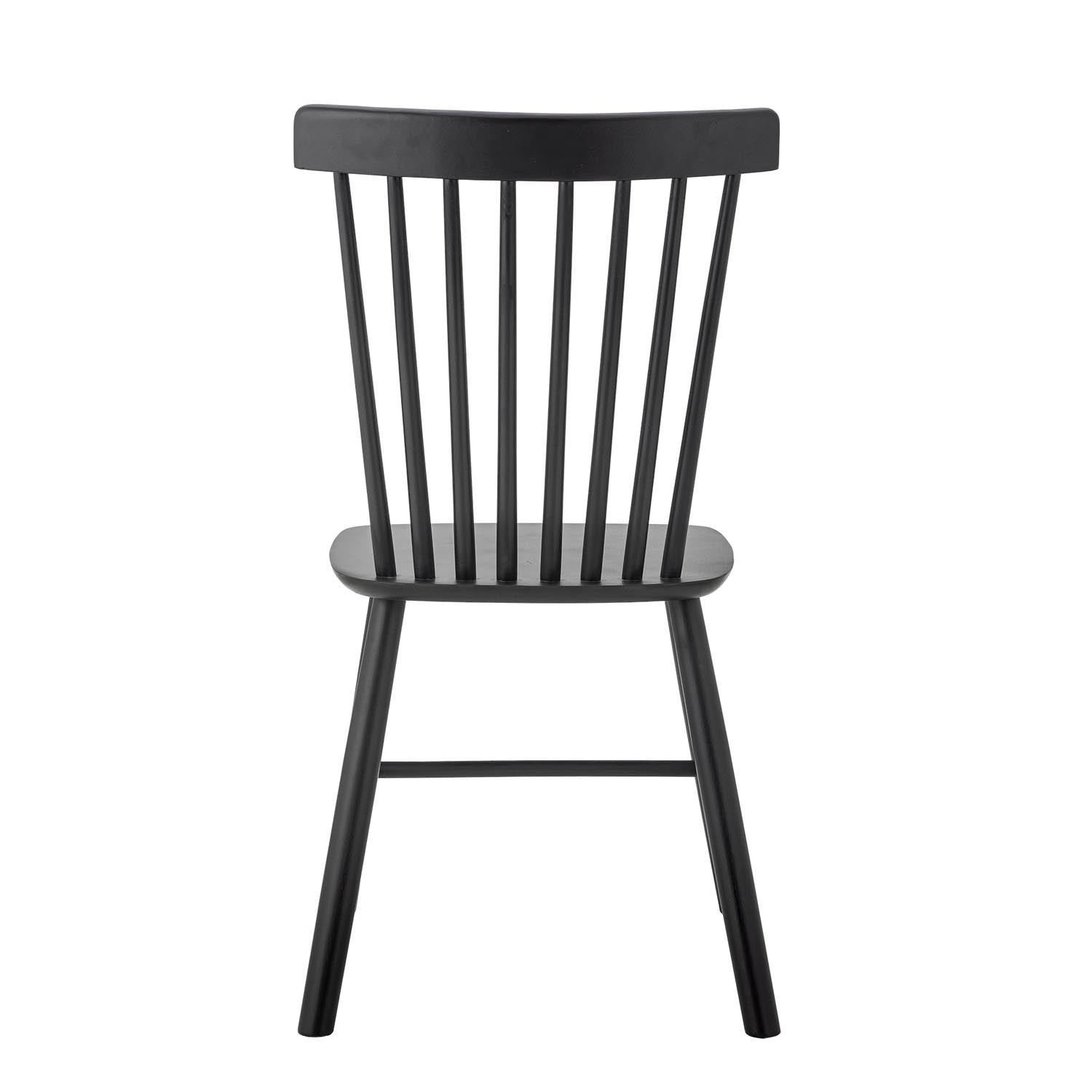 Eleganter Mill Esszimmerstuhl aus schwarzem Kiefernholz von Creative Collection, ideal für stilvolle Wohnräume.