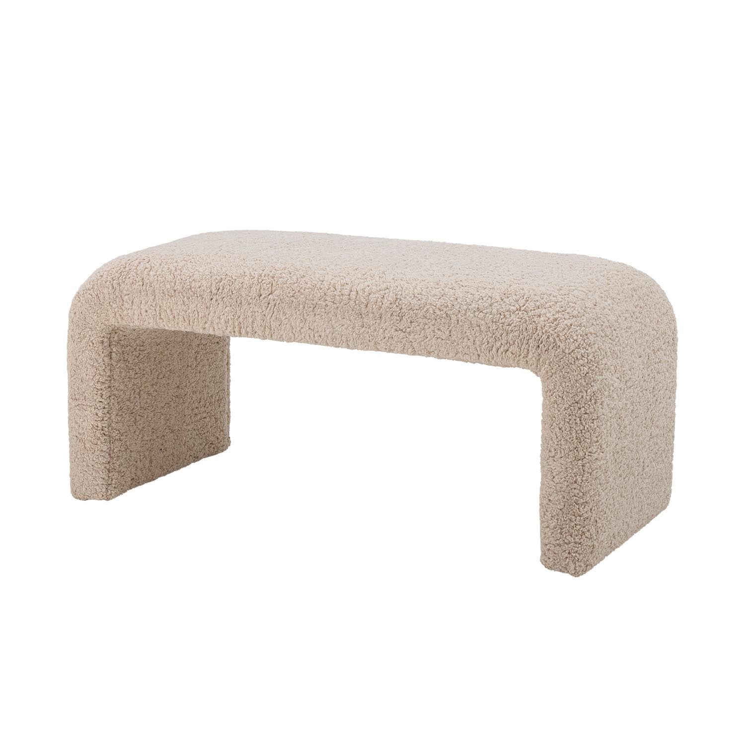 Die Bobbie Bank von Bloomingville in Naturfarbe aus Polyester vereint stilvolles Design mit Komfort für Ihr Zuhause.