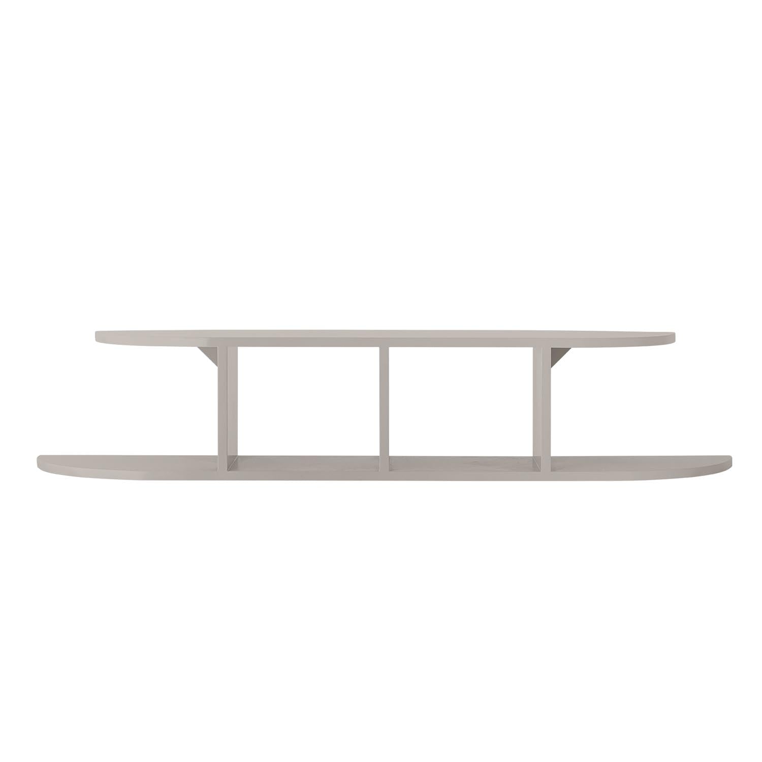 Das graue Elias Regal von Bloomingville Mini aus MDF ist ideal für stilvolle und praktische Aufbewahrung im Kinderzimmer.