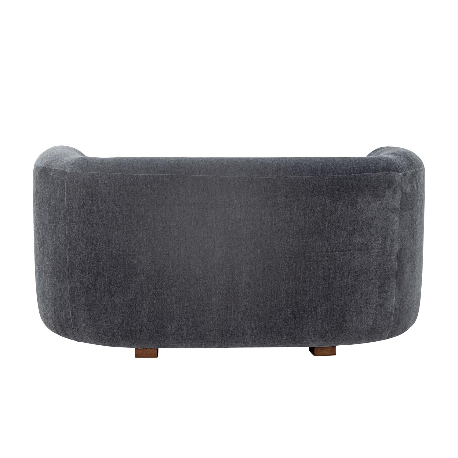 Das Malala Sofa in Blau aus recyceltem Polyester bietet stilvolles Design und nachhaltigen Komfort für Ihr Zuhause.