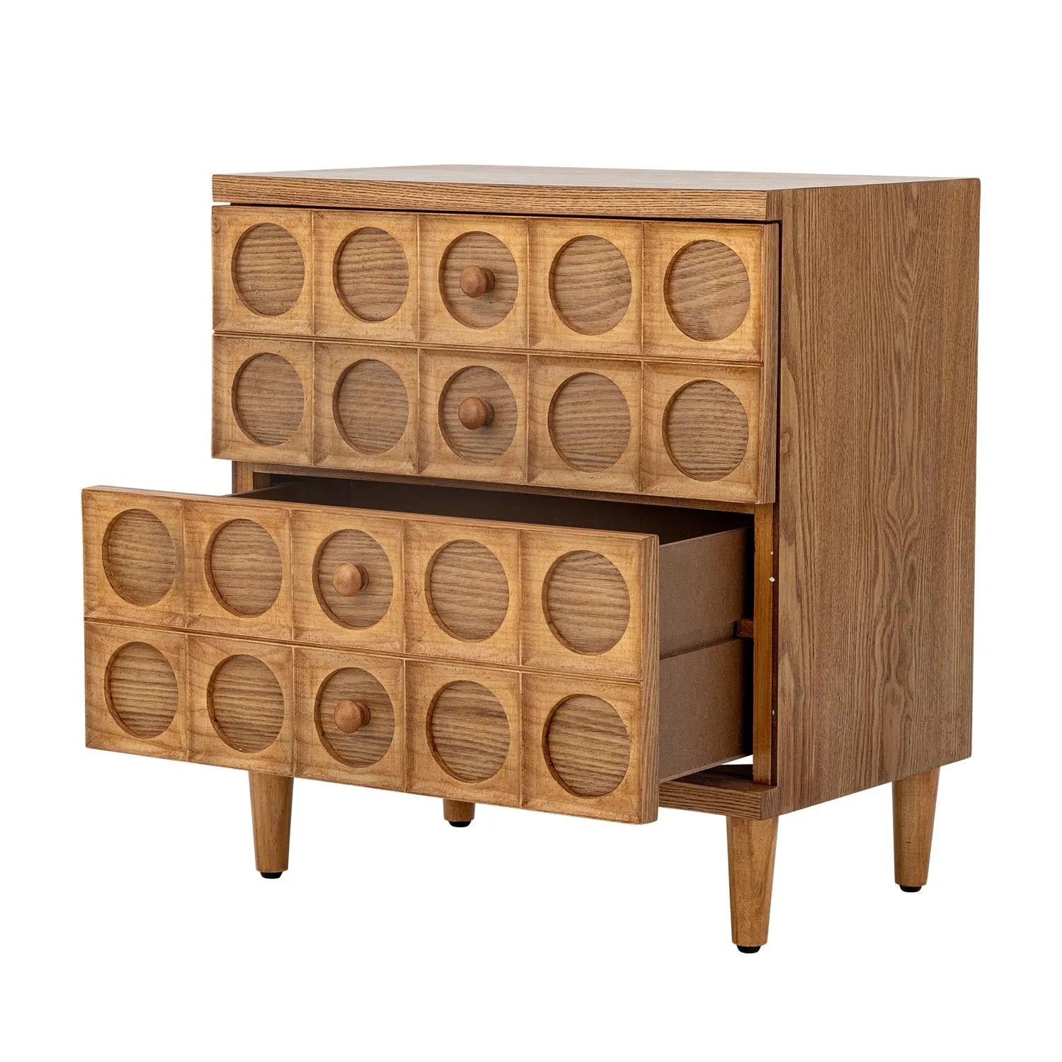Stilvolle braune Vester Schubladen aus MDF von Bloomingville, perfekt für modernes Interieur und praktische Aufbewahrung.