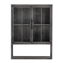 Sindre cabinet, black, metal