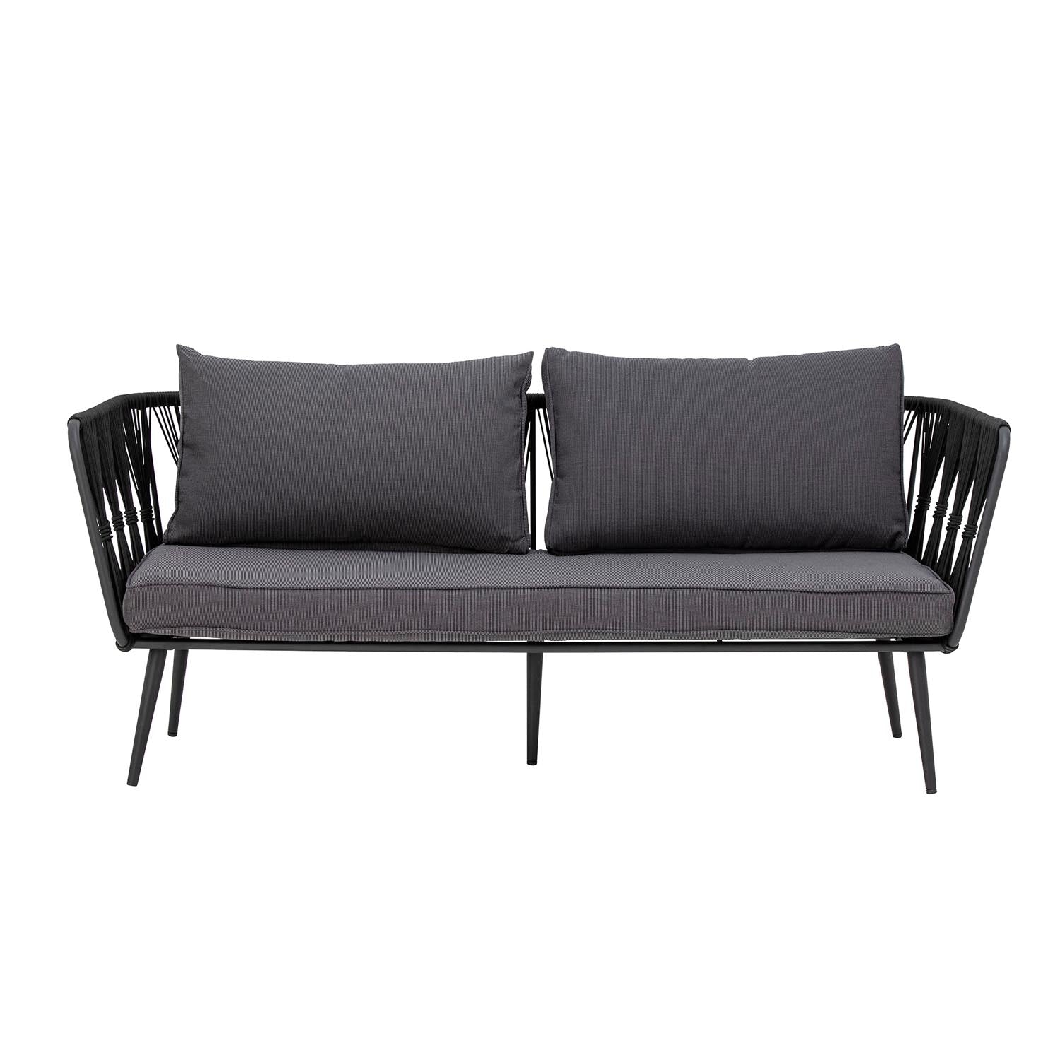Pavone Fire-resistant Sofa, Schwarz, Metall in Schwarz präsentiert im Onlineshop von KAQTU Design AG. Lounge Sofa ist von Bloomingville