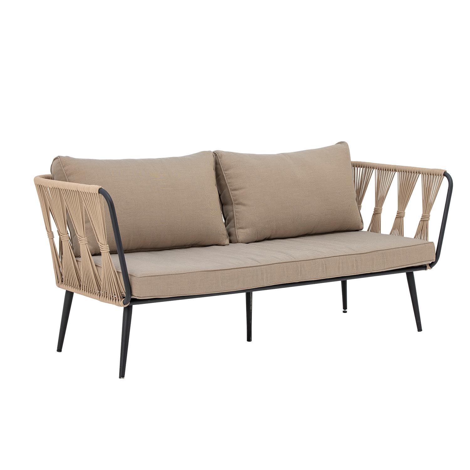 Pavone Fire-resistant Sofa, Braun, Metall in Braun präsentiert im Onlineshop von KAQTU Design AG. Lounge Sofa ist von Bloomingville
