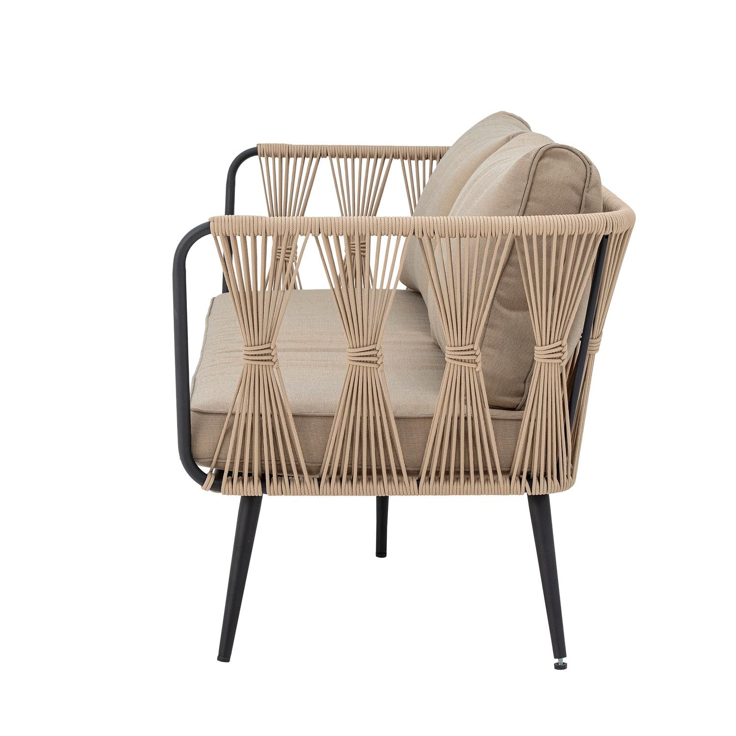 Pavone Fire-resistant Sofa, Braun, Metall in Braun präsentiert im Onlineshop von KAQTU Design AG. Lounge Sofa ist von Bloomingville