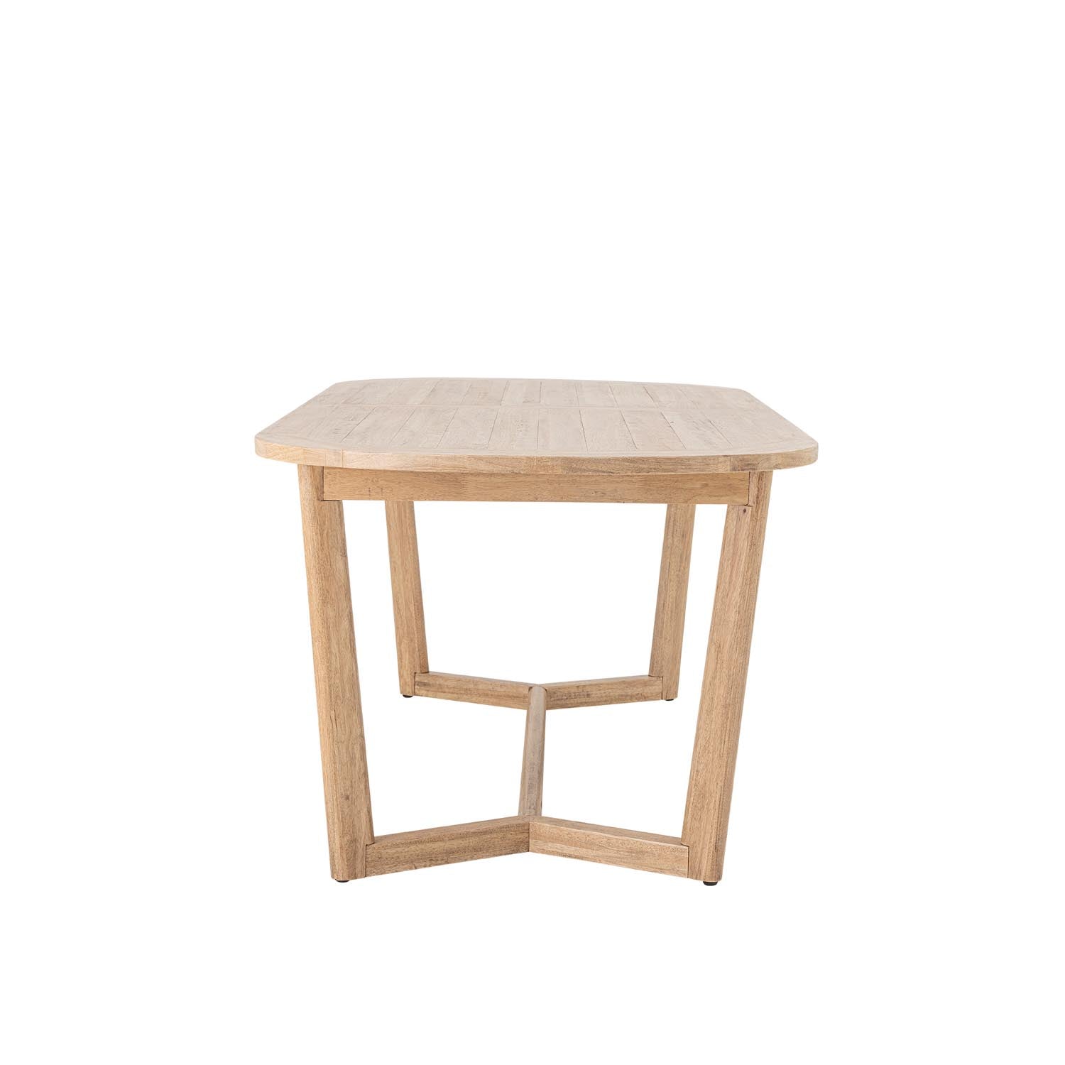 Serrone Esstisch aus natürlichem Gummibaumholz, zeitloses Design, ideal für stilvolle und moderne Wohnräume.