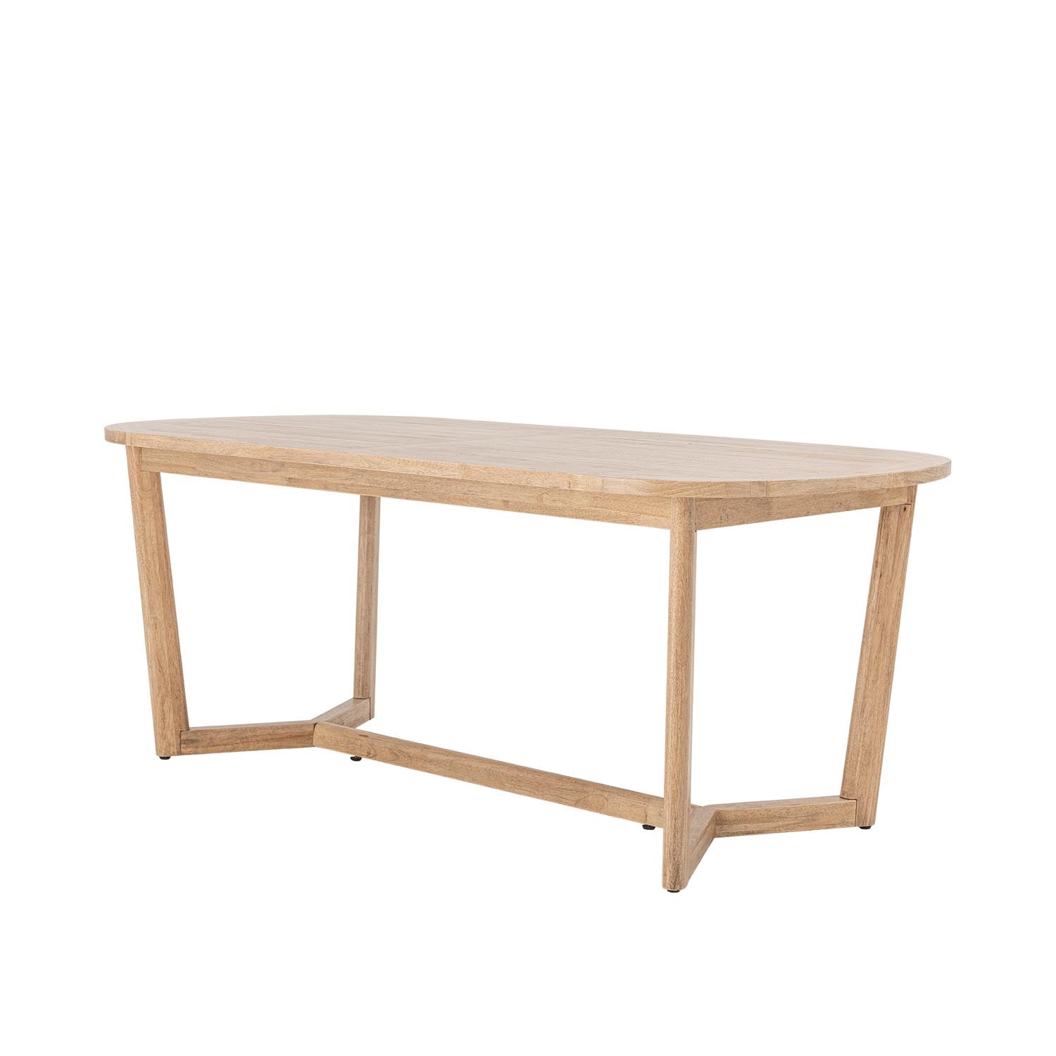 Serrone Esstisch aus Gummibaumholz, natürlich und elegant, perfekt für moderne Wohnräume und stilvolle Essbereiche.