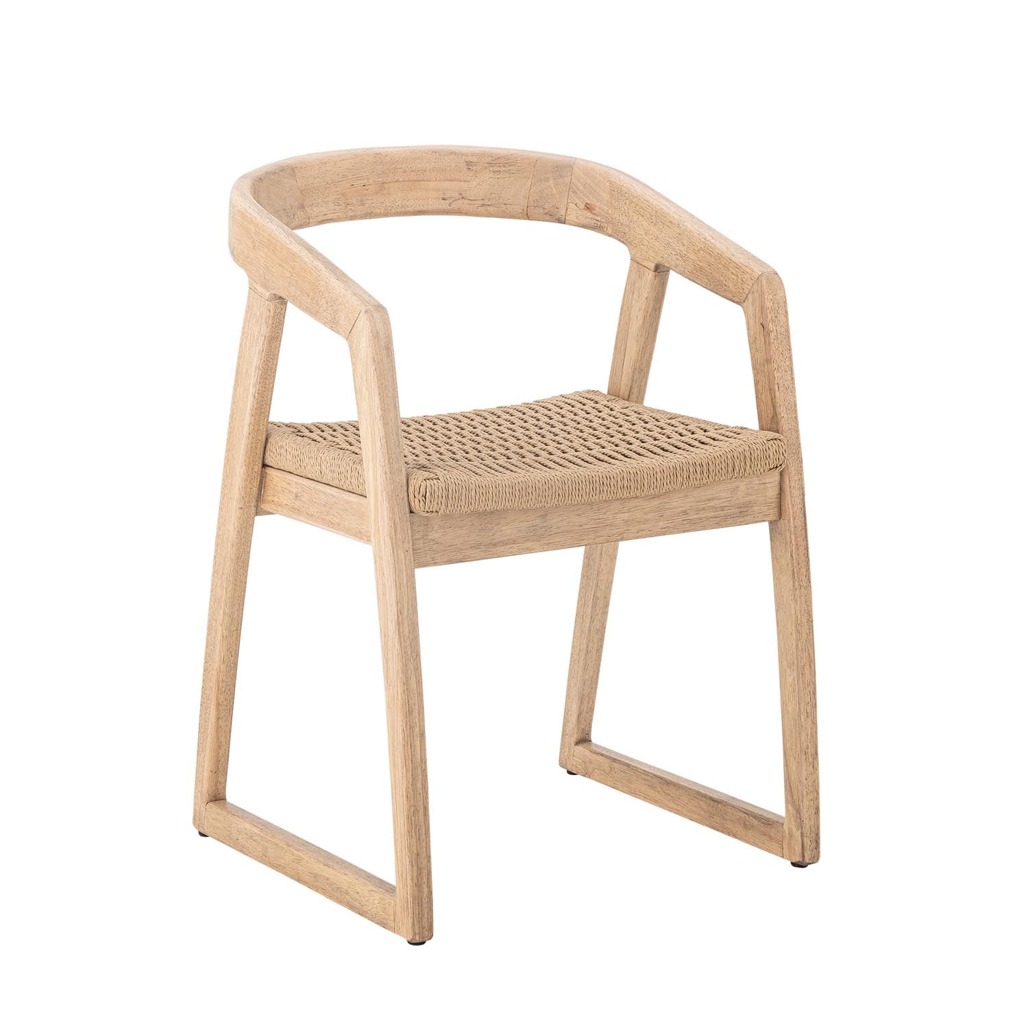 Eleganter Esszimmerstuhl aus Gummibaumholz, natürlich und modern, ideal für stilvolle Wohnräume, von Creative Collection.