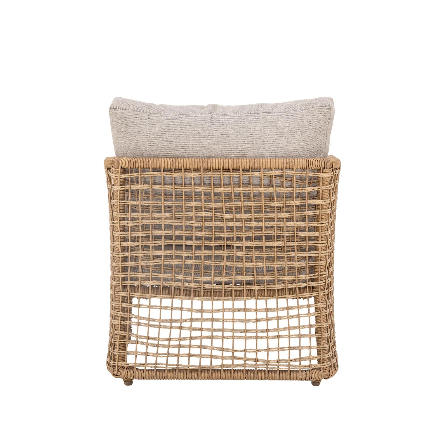 Eleganter Penzano Loungesessel aus natürlichem Polyrattan von Bloomingville, ideal für stilvolle und gemütliche Wohnräume.