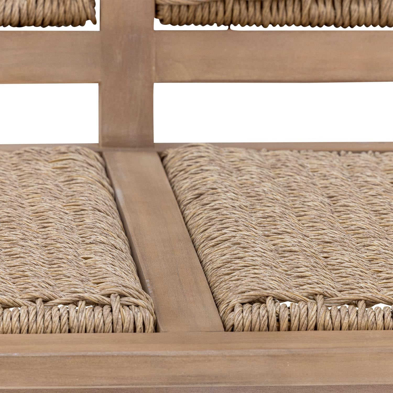 Elegantes Sorrento Sofa aus FSC®100% Akazienholz, ideal für stilvolle und nachhaltige Outdoor-Bereiche.