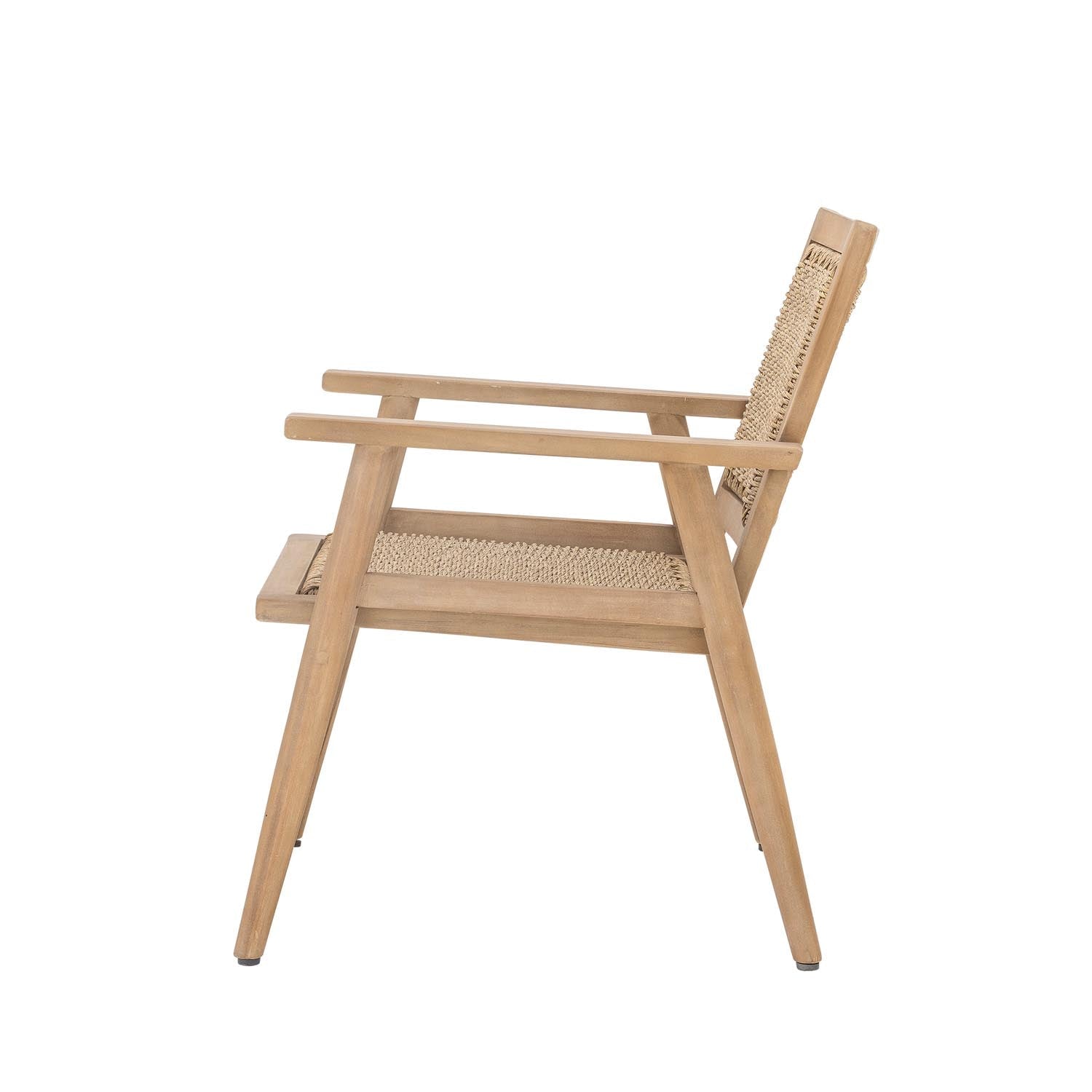 Sorrento Loungesessel aus FSC®-zertifiziertem Akazienholz, in natürlichem Design, ideal für gemütliche Stunden im Garten oder Zuhause.