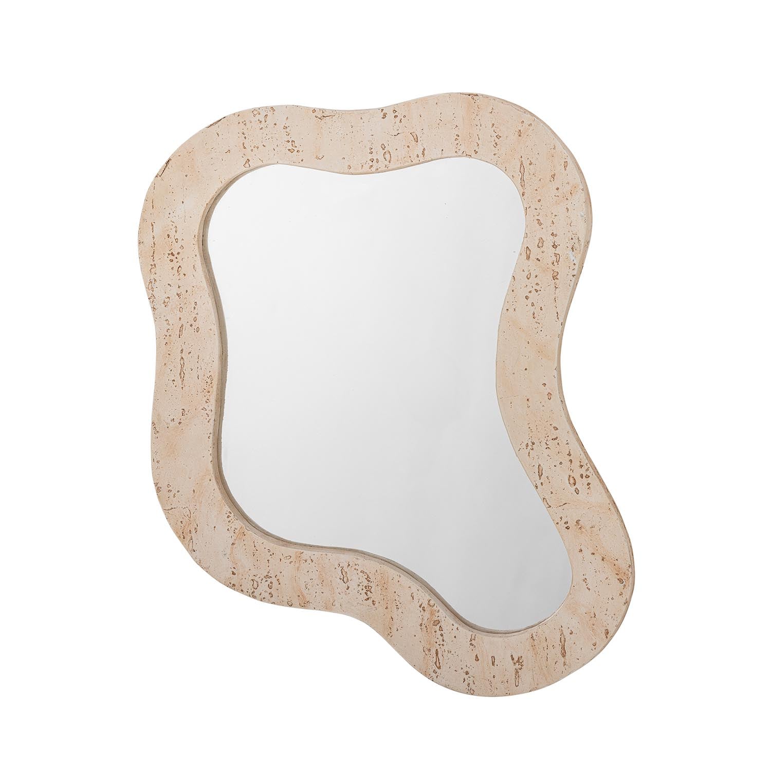 MEG wall mirror, nature, resin