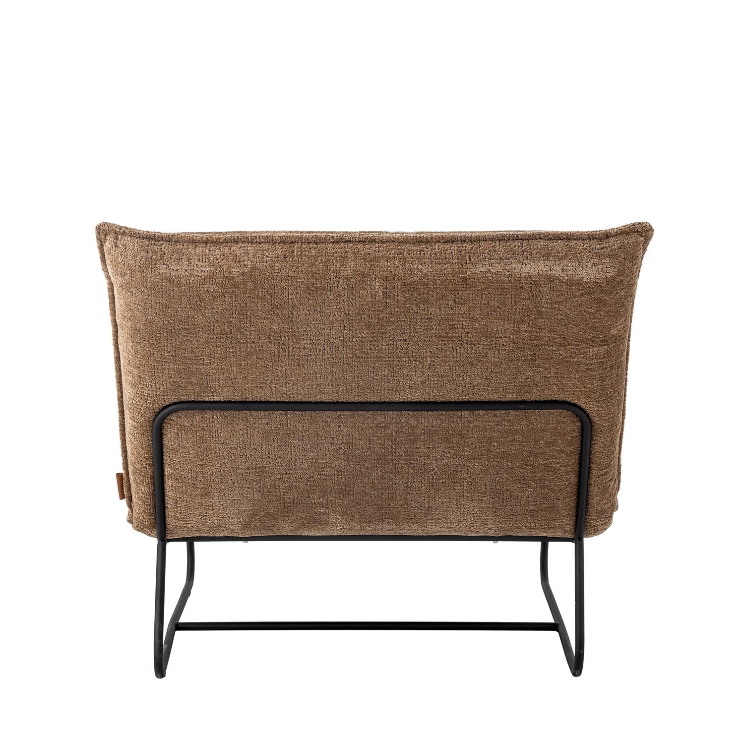 Moderner Cape Loungesessel in Braun aus recyceltem Polyester von Bloomingville, ideal für stilvolle und nachhaltige Einrichtung.