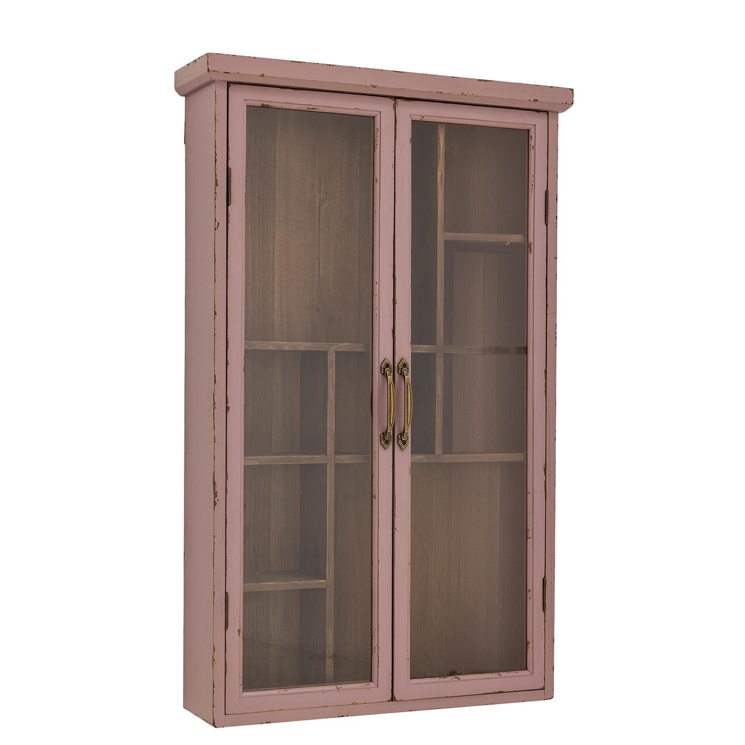 Das Hazem Kabinett in Rosé aus Tannenholz von Creative Collection bietet elegantes Design und praktischen Stauraum.