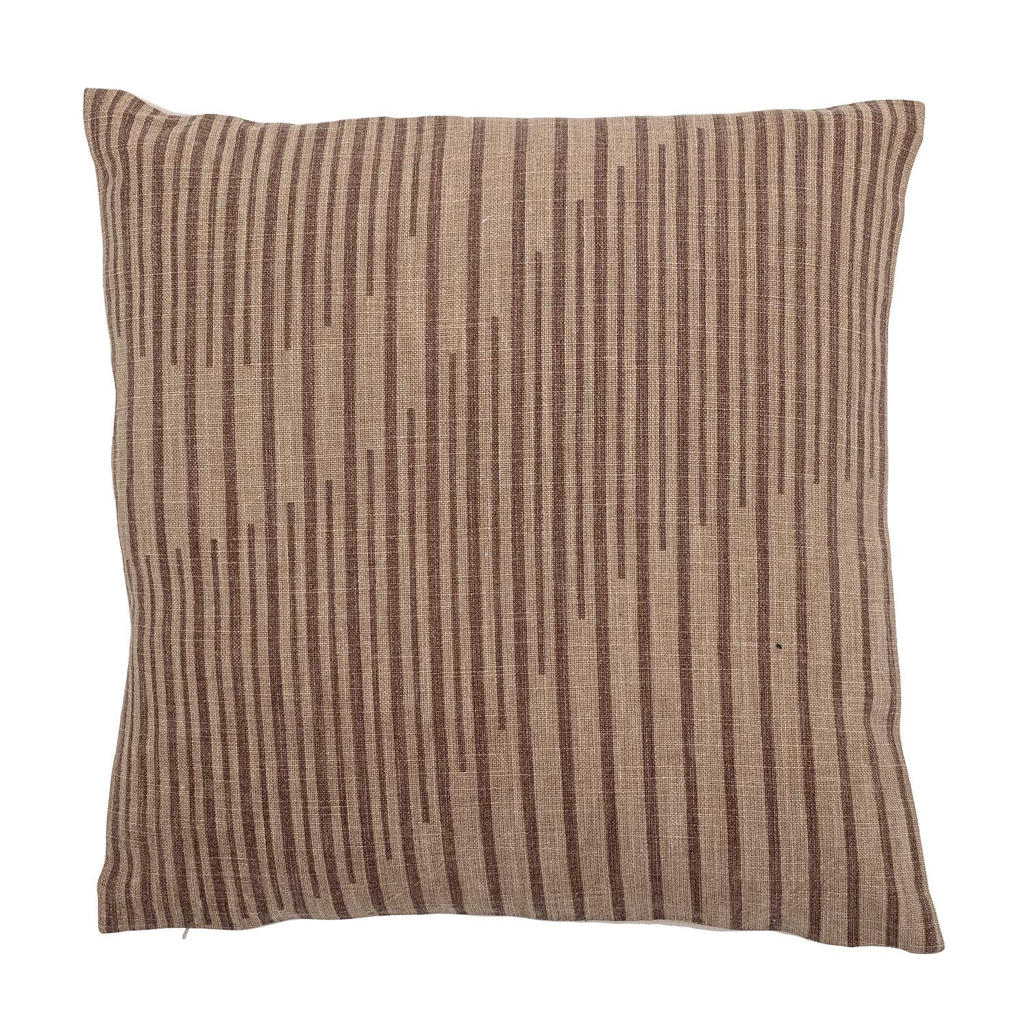 Das Witham Kissen von Bloomingville: Stilvolles, braunes Baumwollkissen für gemütliche Wohnräume. Perfekt für Sofa oder Bett.