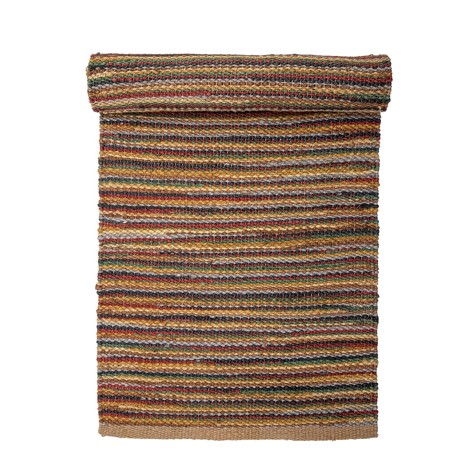 Miu Teppich aus Jute in Braun von Bloomingville MINI: robust, feuchtigkeitsabsorbierend, ideal für Kinderzimmer, leicht zu reinigen.