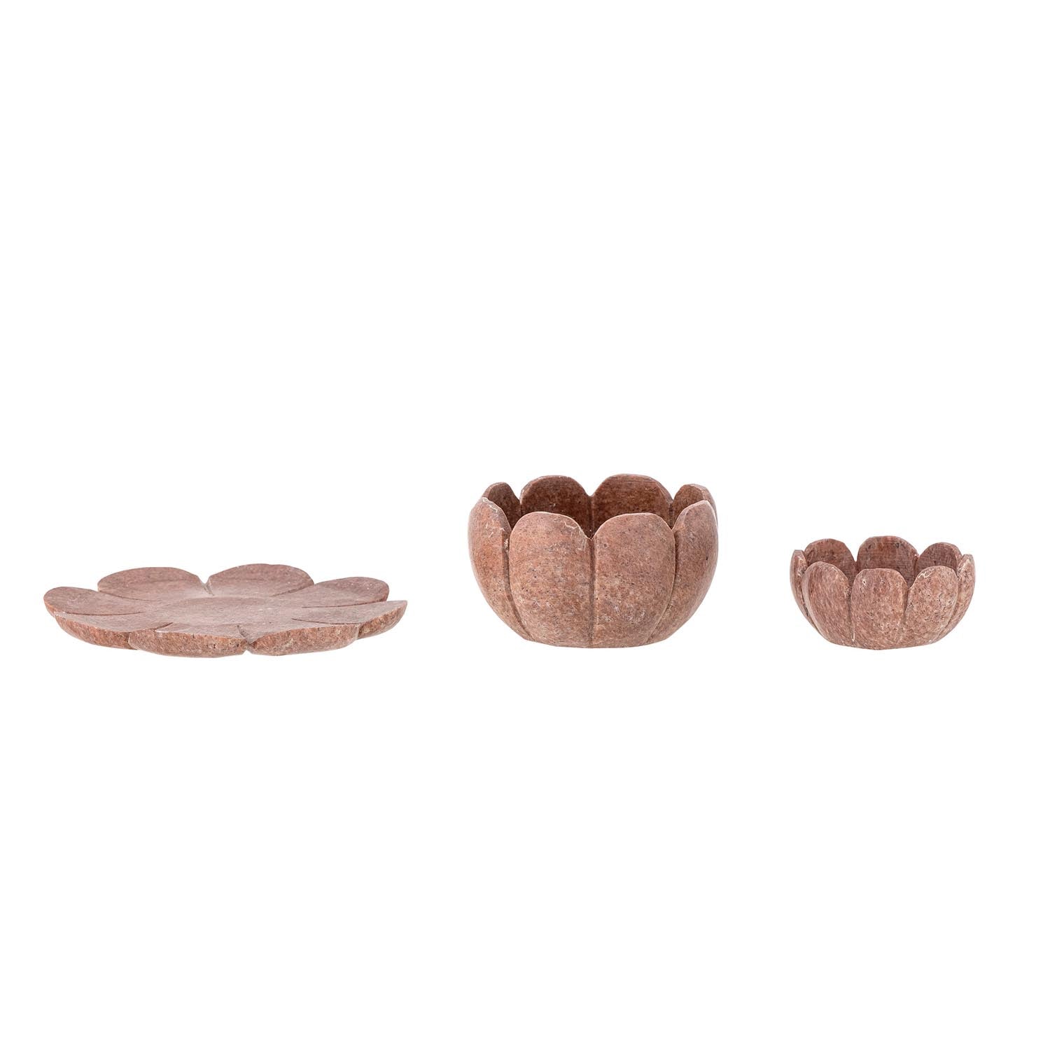 Reiko Teelichthalter aus braunem Marmor, von Creative Collection, perfekt für eine elegante und moderne Wohnatmosphäre.