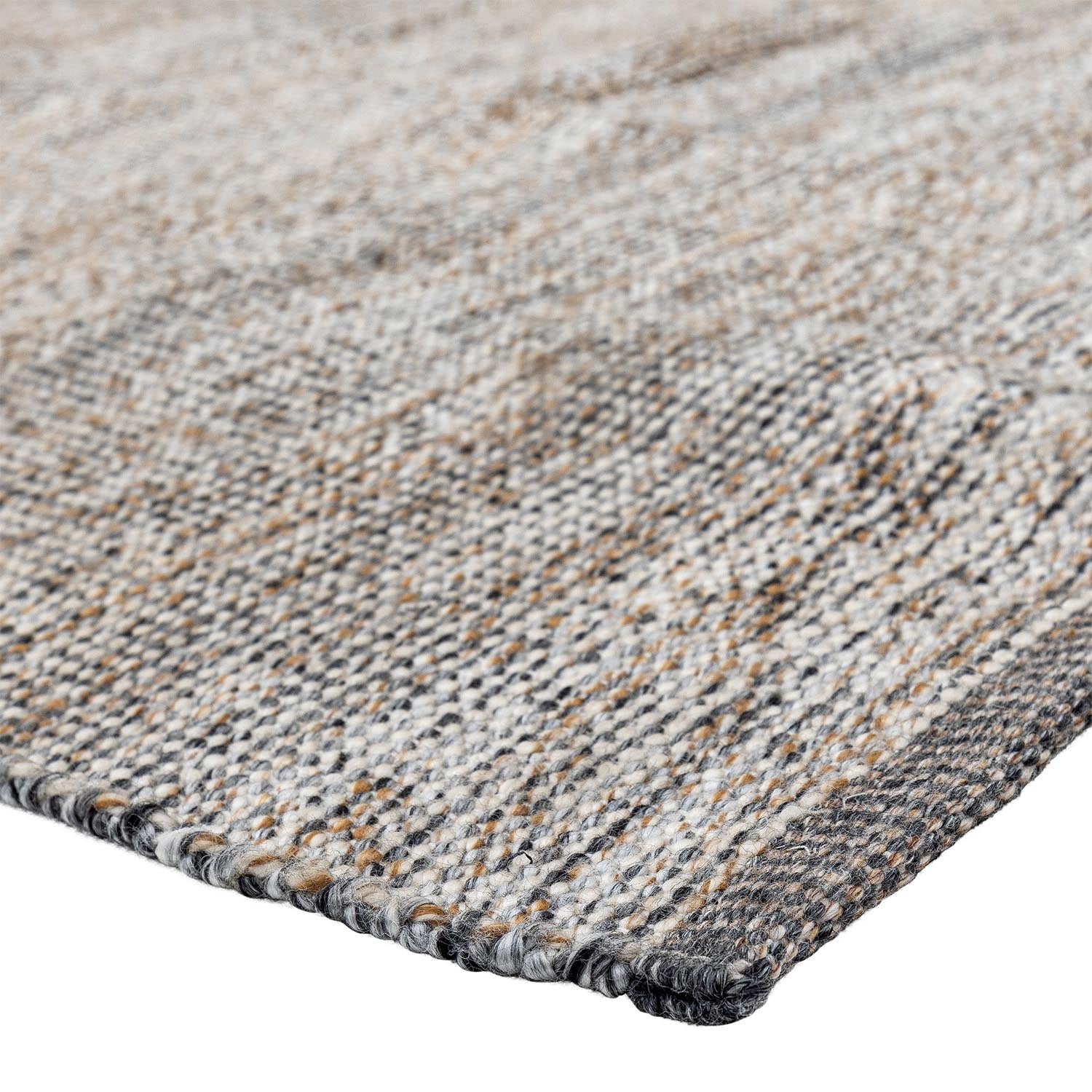 Eleganter grauer Peretti Teppich aus Polyester von Bloomingville, perfekt für moderne und einladende Wohnbereiche.