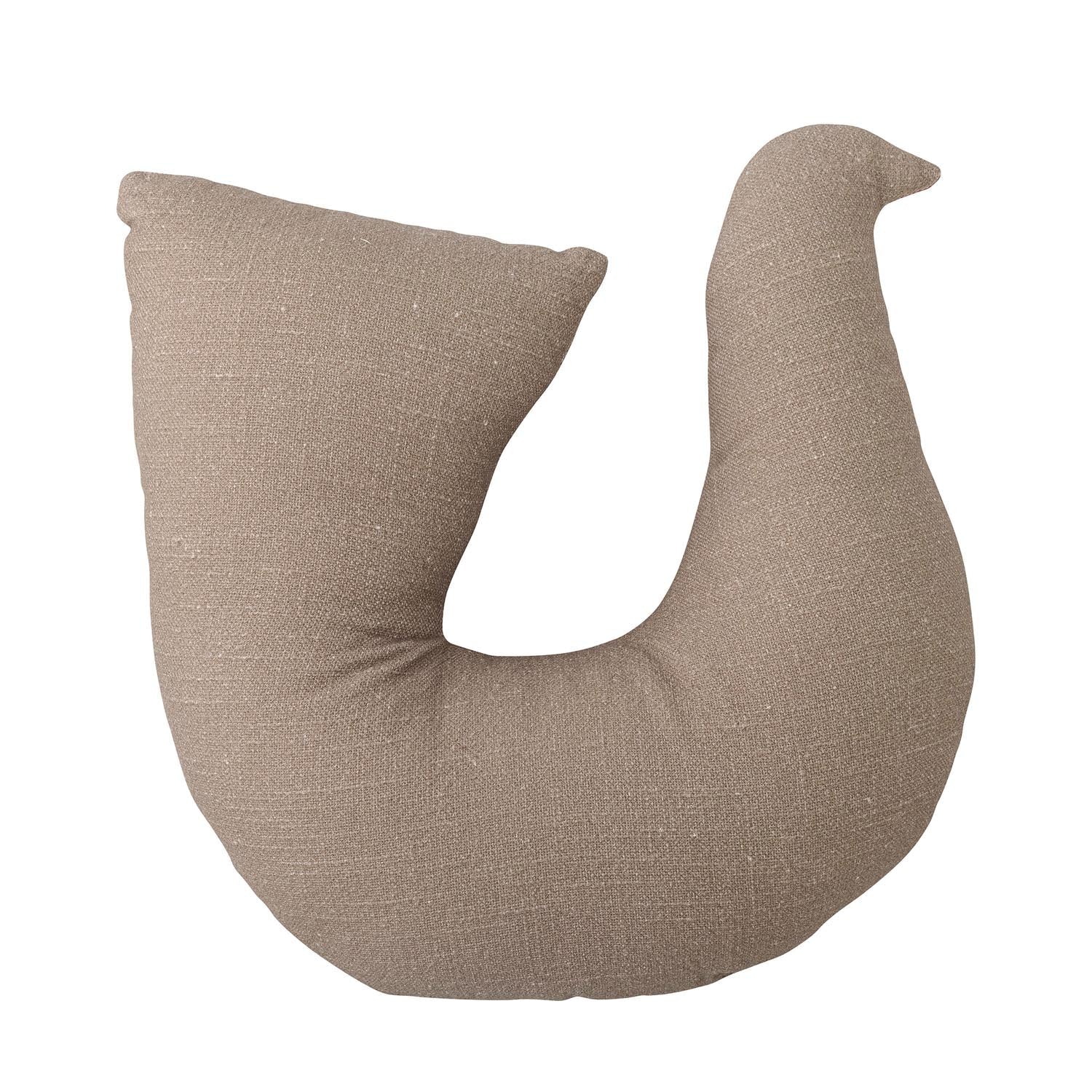 Das Trudy Kissen von Bloomingville in Braun aus OEKO-TEX® Baumwolle vereint elegantes Design mit umweltfreundlicher Herstellung.