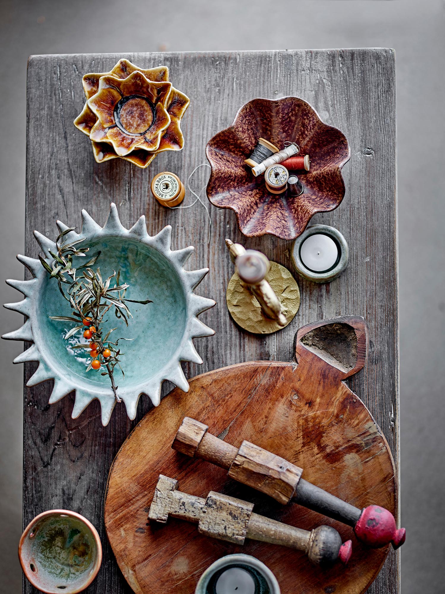 Barac Deko aus recyceltem Holz in Braun von Creative Collection, ein nachhaltiges und stilvolles Dekorationsstück.